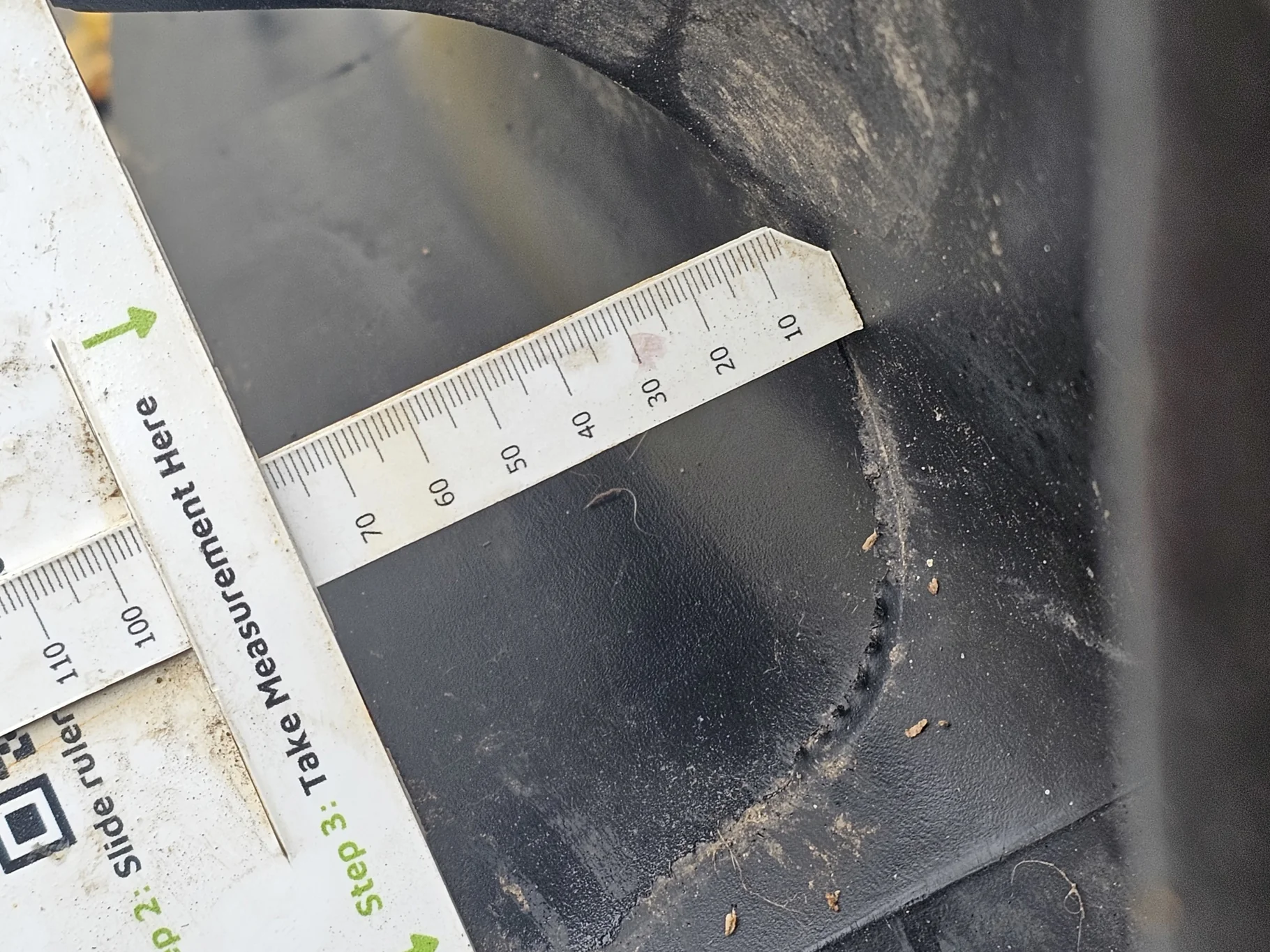 Used 650/85R38 MIchelin Mach X Bib 173B R-1W TL 95% on 23 x 38 JD 10 Bolt Inside DD Wheel - image 7