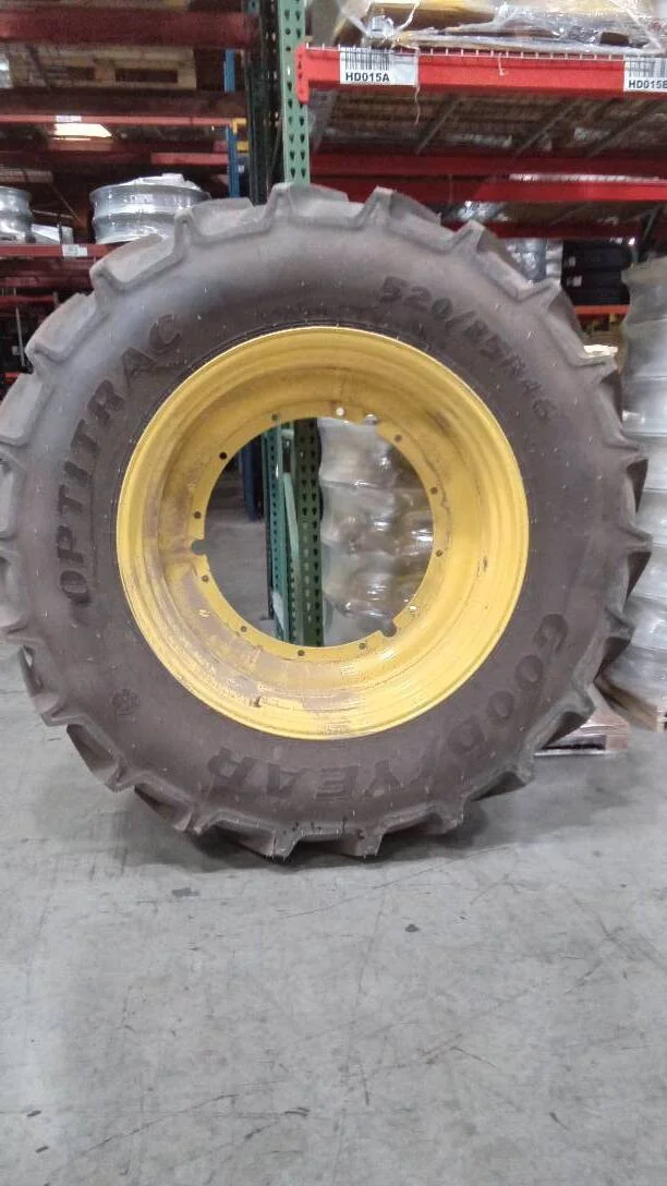 Take-Off 520/85R46 158D Goodyear Optitrac TL R-1W 95-100% On 16 x 46 12-32.047-30.78 Rim & Rail