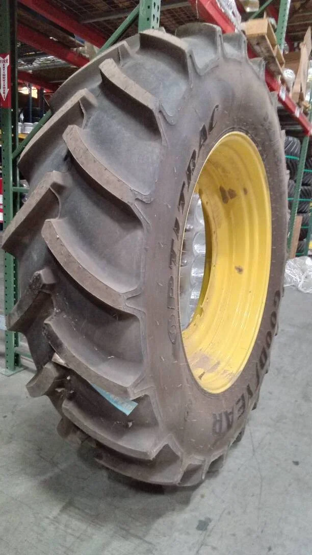 Take-Off 520/85R46 158D Goodyear Optitrac TL R-1W 95-100% On 16 x 46 12-32.047-30.78 Rim & Rail image 2
