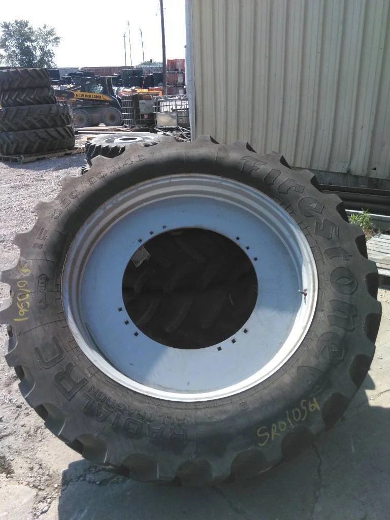 Used IF380/90R46 168D Firestone RAT RC TL R-1W 90-95% On 12 x 46 12-29.5 3 Bolt Waffle