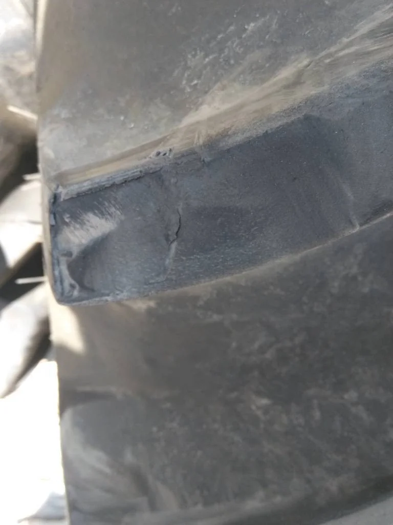 Used 380/85R30 135A8 Firestone RAT FWD TL R-1 80-85% On 13 x 30 8-12.992-11.446 Waffle 3 Bolt/Disc image 5