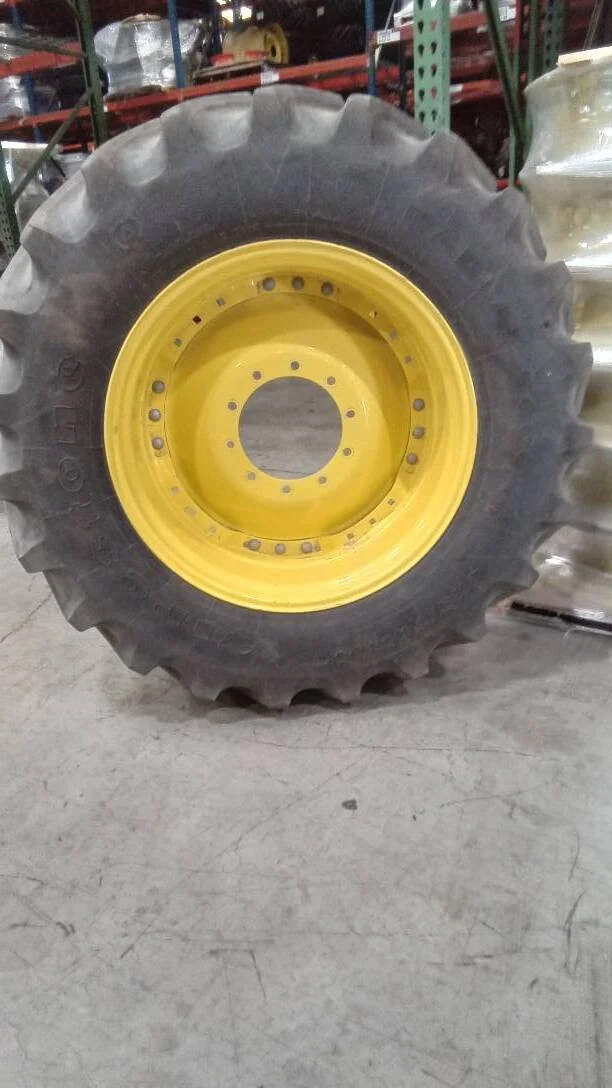 Used 480/70R34 155B Firestone Radial 9000 TL R-1W 90-95% On 15 x 34 10-13.19-11.07 Waffle 3 Bolt