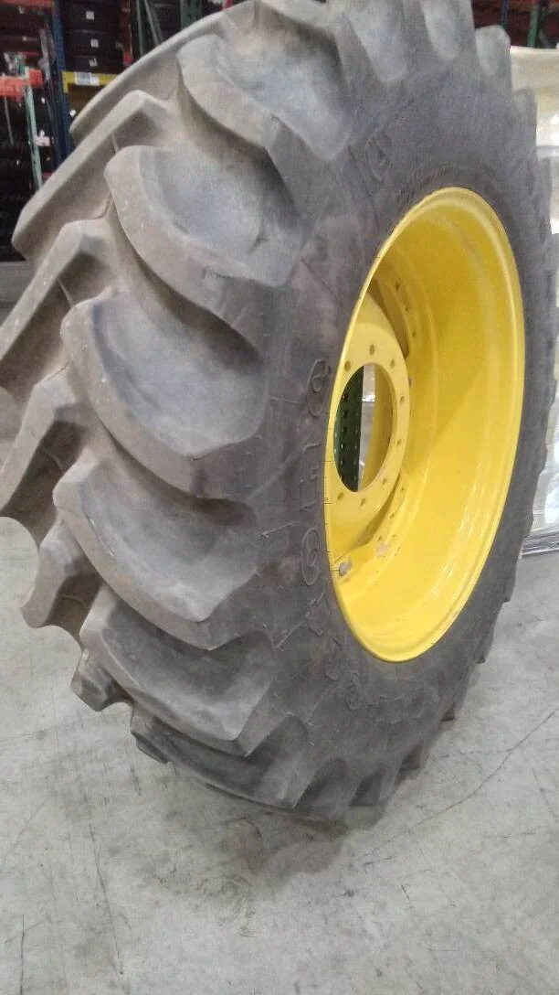 Used 480/70R34 155B Firestone Radial 9000 TL R-1W 90-95% On 15 x 34 10-13.19-11.07 Waffle 3 Bolt image 2