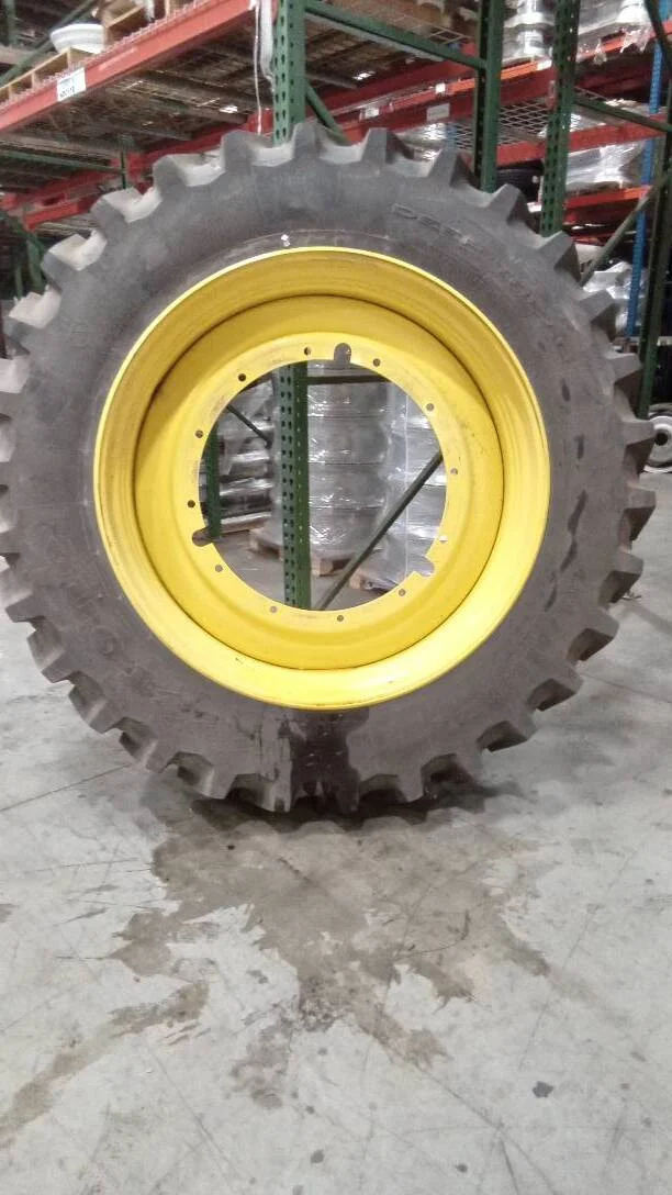 Used 480/80R50 159B Firestone Deep Tread 23 TL R-1W 80-85% On 16 x 50 12-32.047-30.078 Rim & Rail