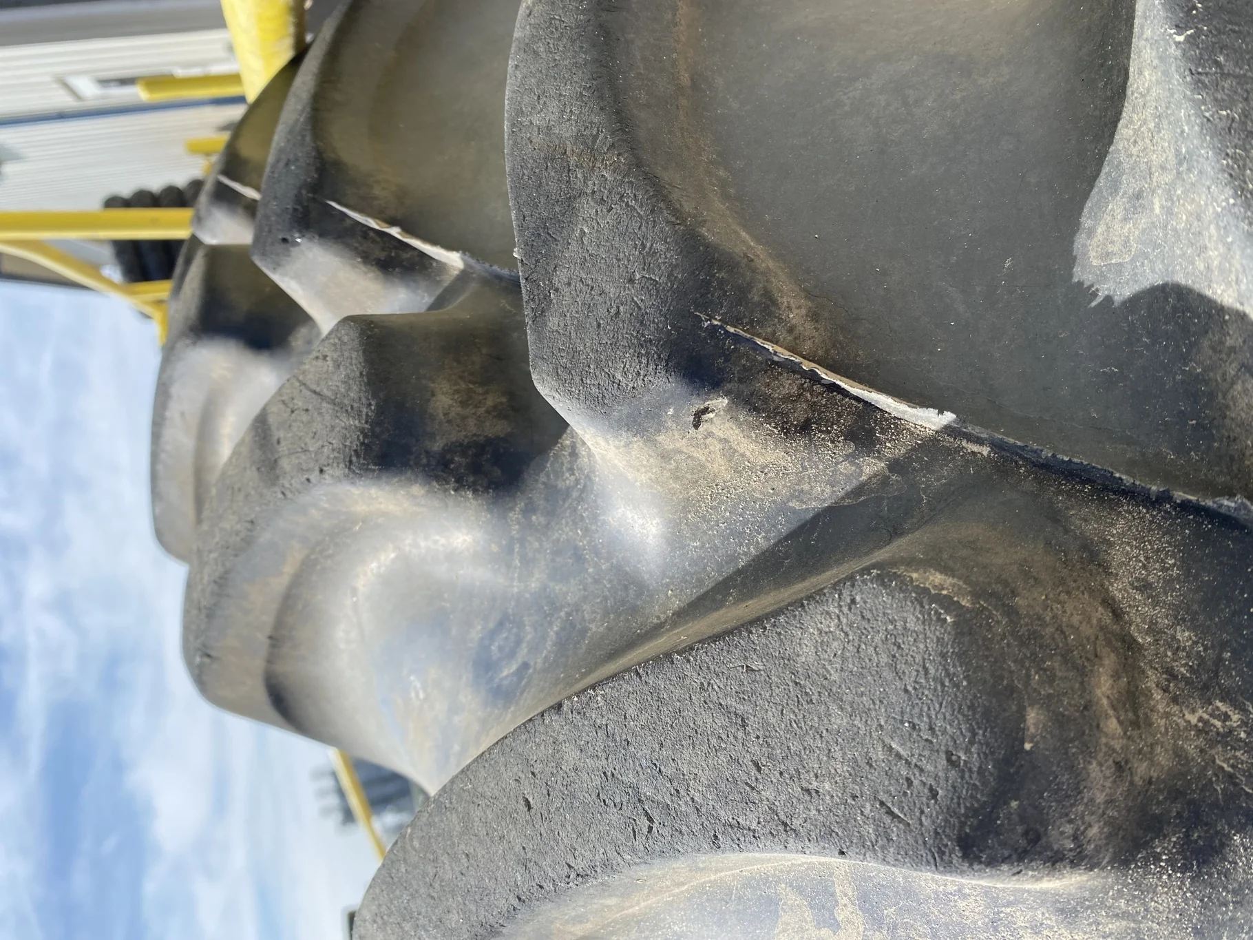 Used 380/90R54 Firestone Radial 9000 R-1W (152B) TL 98%  on a 12 x 54 JD Yellow 10 Bolt (.937) image 7