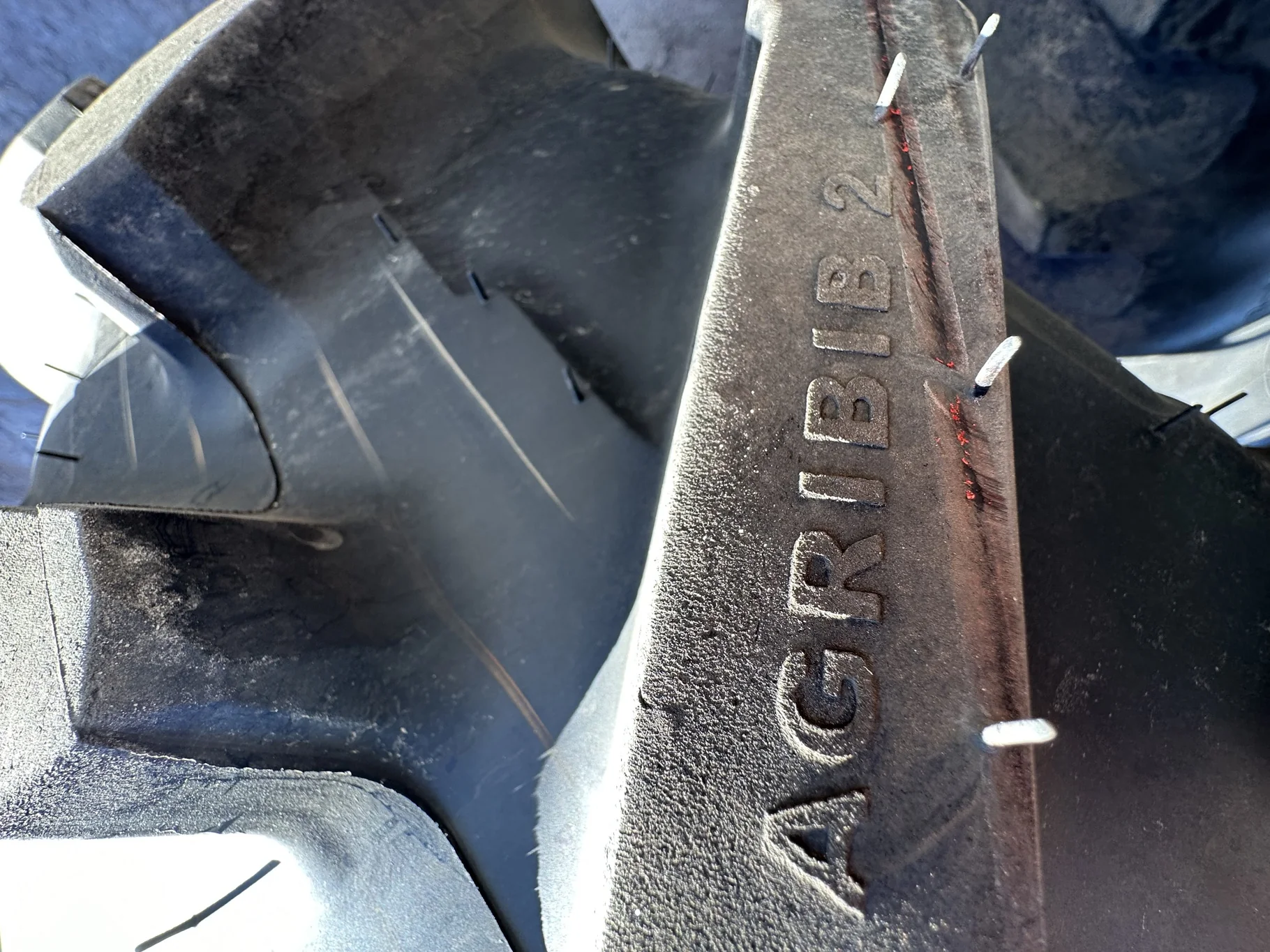 Take-Off 420/85R34 16.9R34 147A8/147B Michelin AgriBib 2 R-1W TL on a 14 X 34 12B Waffle FR Wheel image 13