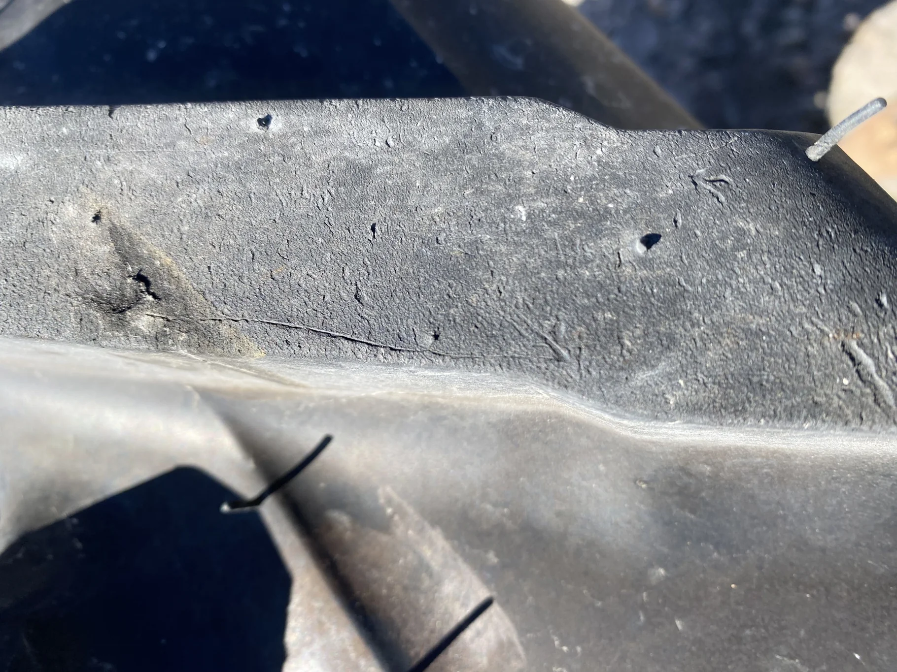 Take-Off 320/85R34 (12.4R34) Michelin AgriBib 2 R-1W 133A8/133B TL on a 10 X 34 NH White 12 bolt wh image 10