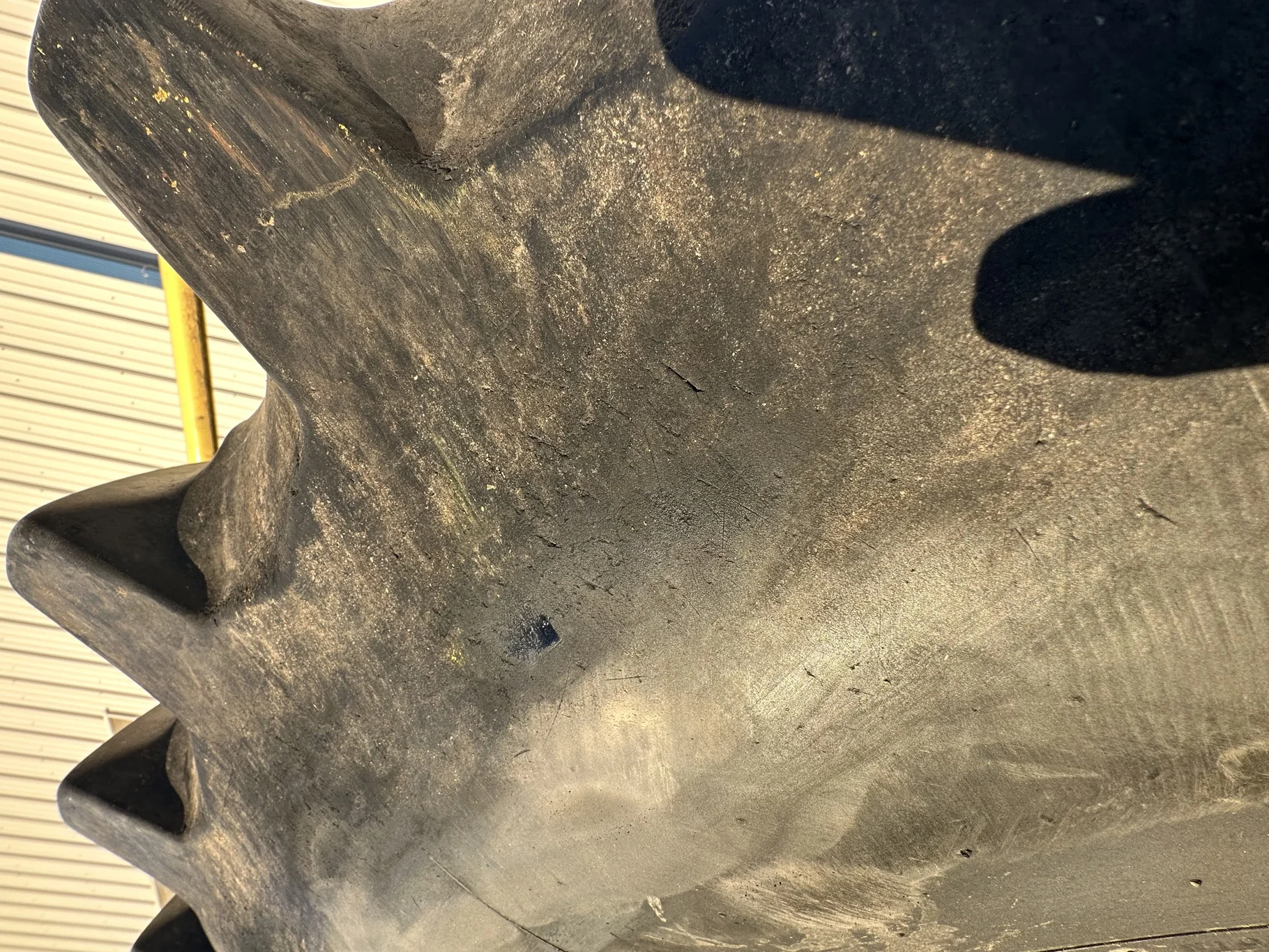 Used 520/85R42 Firestone Radial Deep Tread 23 R-1W (157B) TL 65% on 18 X 42 JD Yellow 12-32.047 3.19 image 8
