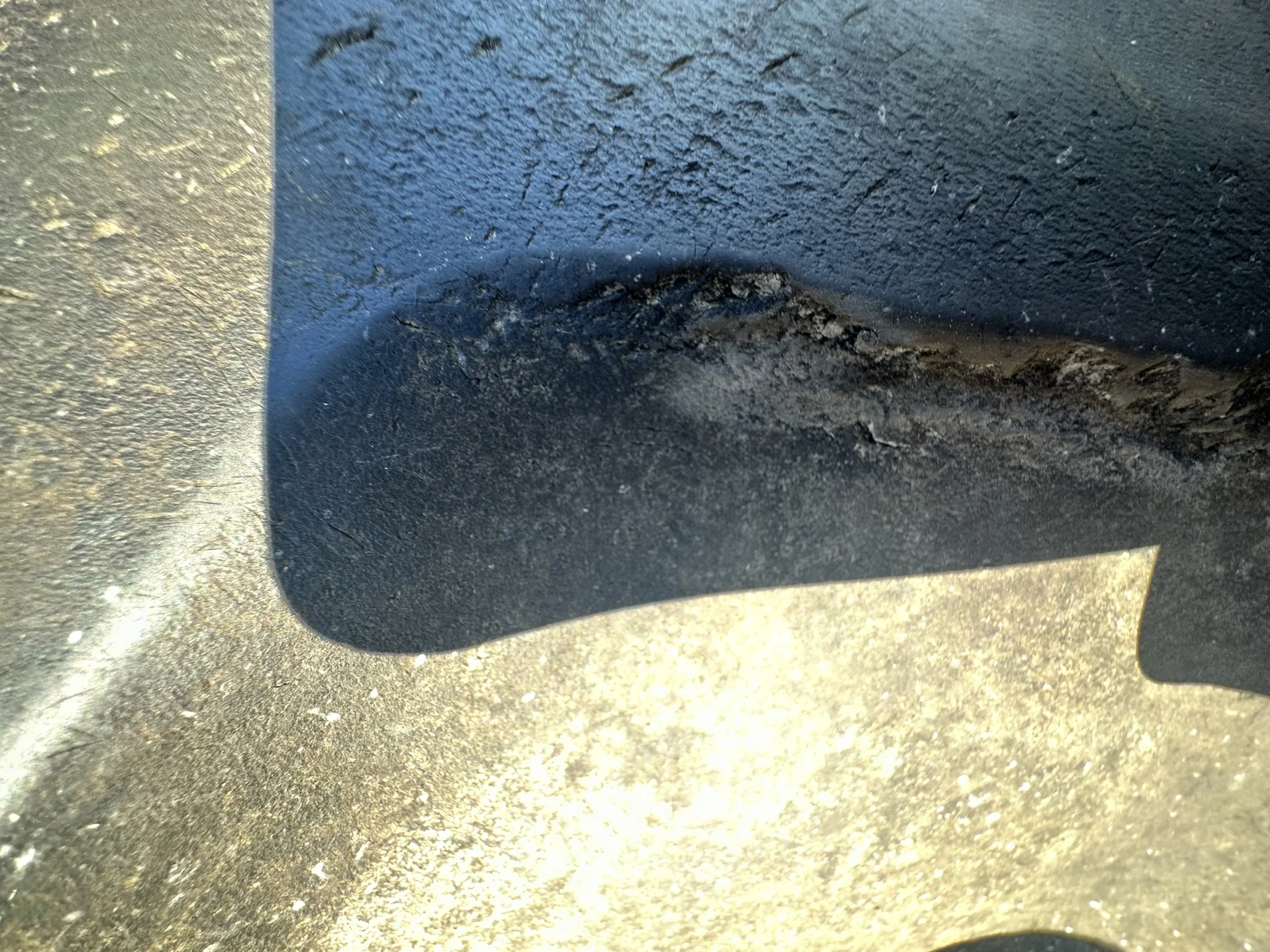 Used 650/85R38 Goodyear Optitrac 173D R-1W TL 90% on a 23 x 38 JD Yellow 10 Bolt Inside Dolly image 7