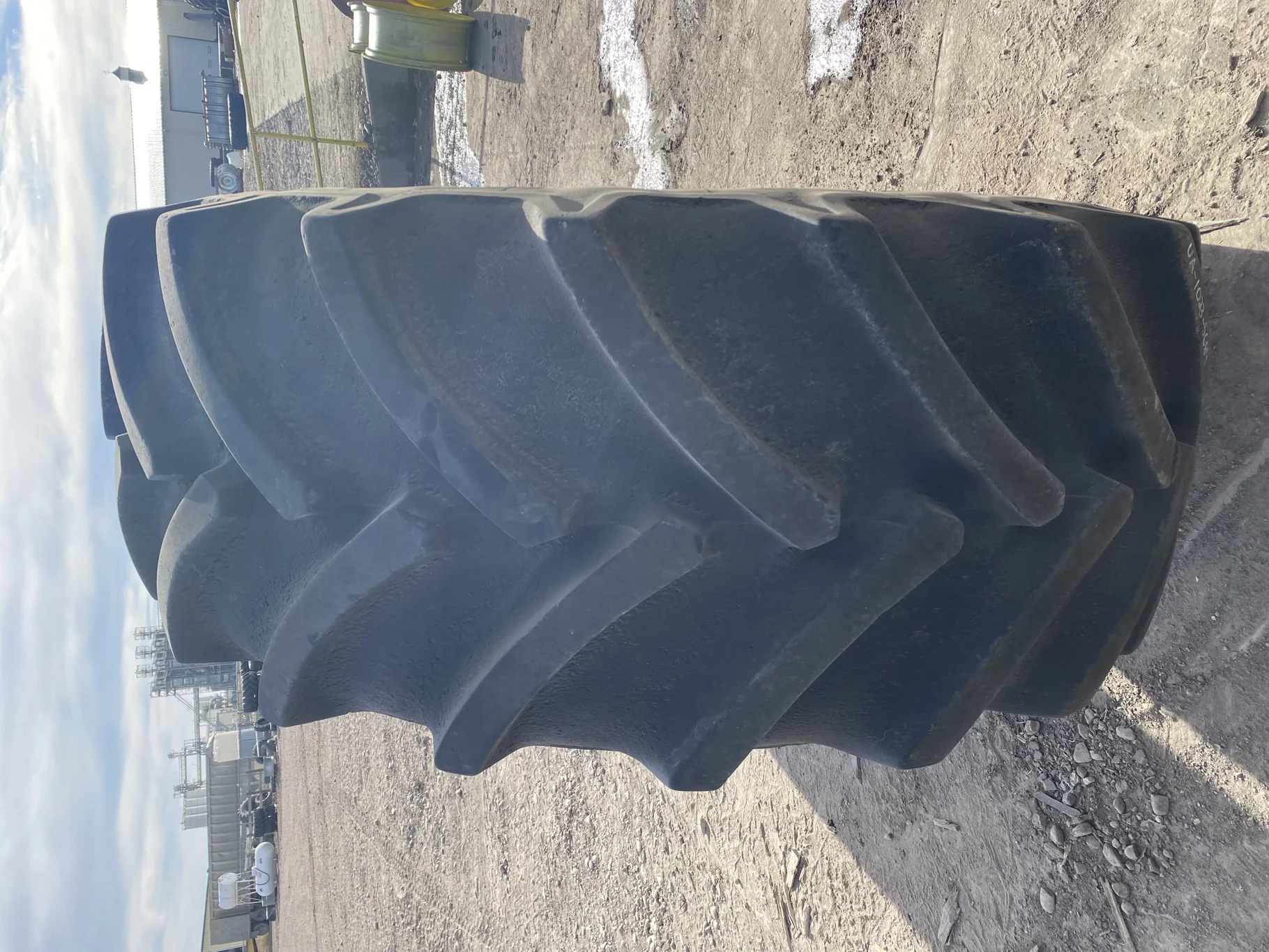 Used 710/70R38 Goodyear Optitrac DT824 80% on 23 x 38 Rogator 12-15.748-13.829 Sprayer Wheel image 3