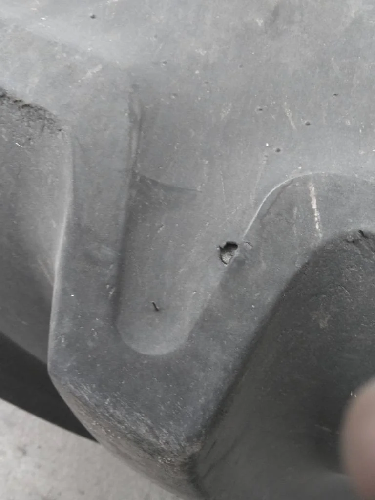 Used LSW1100/45R46 201D Goodyear Optitrac TL R-1W 90-95% On 38 x 46 12-32.047-30.078 Rim & Rail image 4