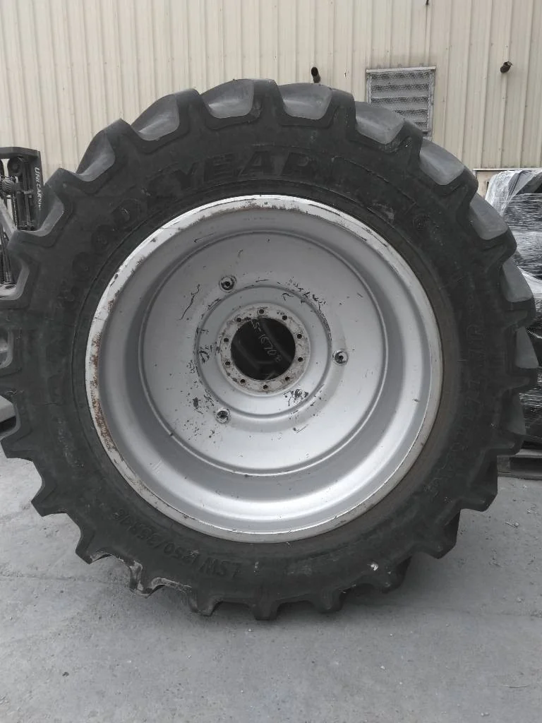 Used LSW1250/35R46 202D Goodyear Optitrac TL R-1W 90-95% On 46 x 46 10-13.19-11.07 Custom Wheel