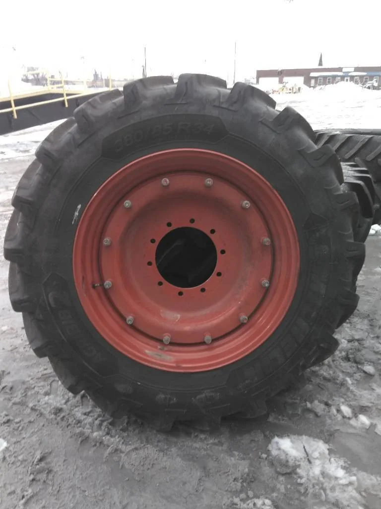 Used 380/85R34 142A8 Michelin Agribib 2 TL TL R-1W 85-90% 13 x 34 10-13.19-11.07 Rim & Rail / Disc