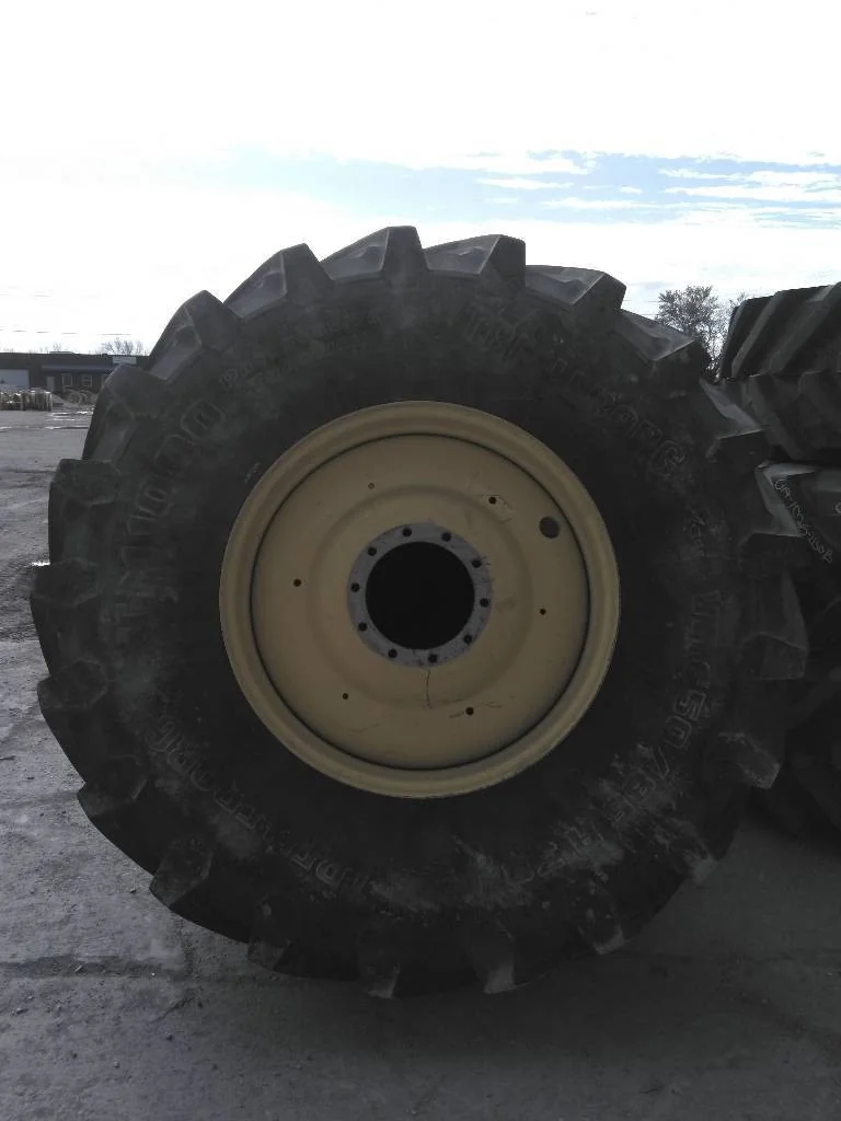 Used VF650/85R38 182D Trelleborg TM1000 TL R-1W 85-90% On 23 x 38 10-13.19-11.07 Dual Wheel