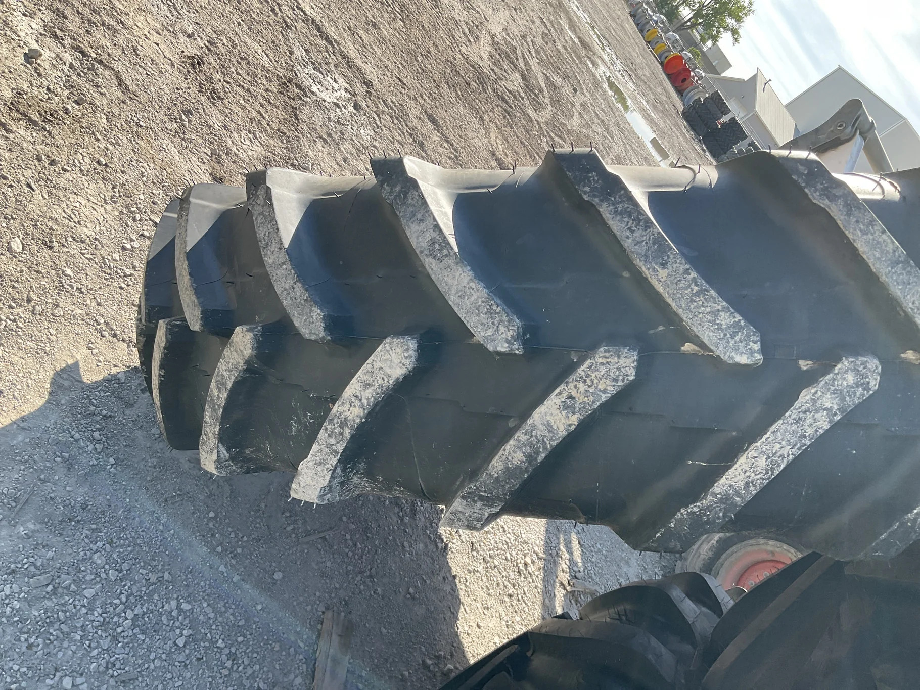 Used 480/80R50 159A8 Michelin Agribib2 TL R-1W 85-90% On 15 x 50 12-16.732-14.620 17"BS Red Rim image 2