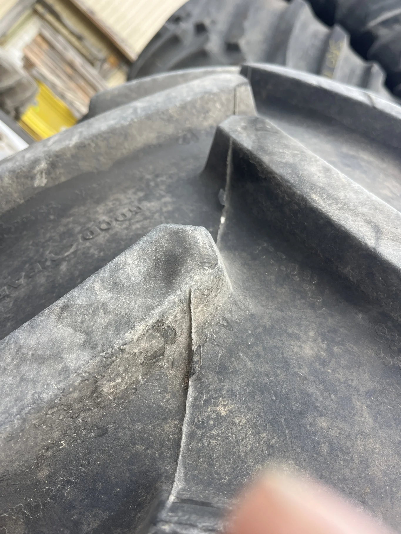 Used 380/90R54 152D Goodyear Optitrac TL R-1W 80-85% On 12 x 54 10-13.19-11.07 Titan Silver Dual image 2