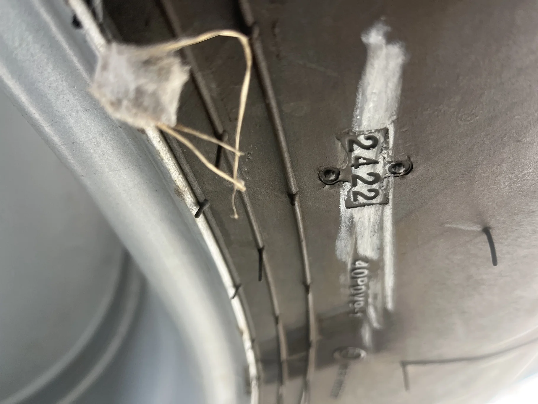 Used 380/90R54 152D Goodyear Optitrac TL R-1W 80-85% On 12 x 54 10-13.19-11.07 Titan Silver Dual image 7