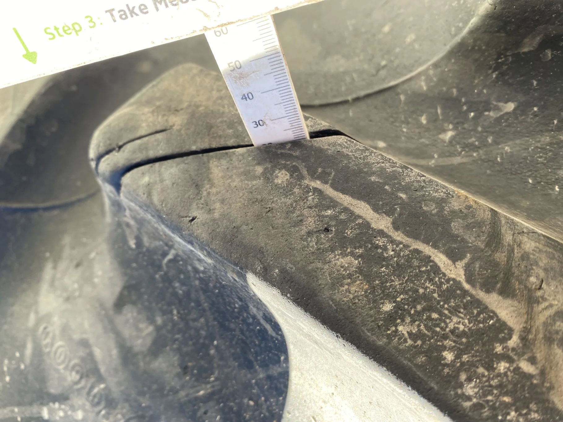 Used 380/90R50 Goodyear DT800 R-1W (151A8) TL 65% on a 12 x 50 JD Yellow 5/8" 12 Bolt (.938) S image 9