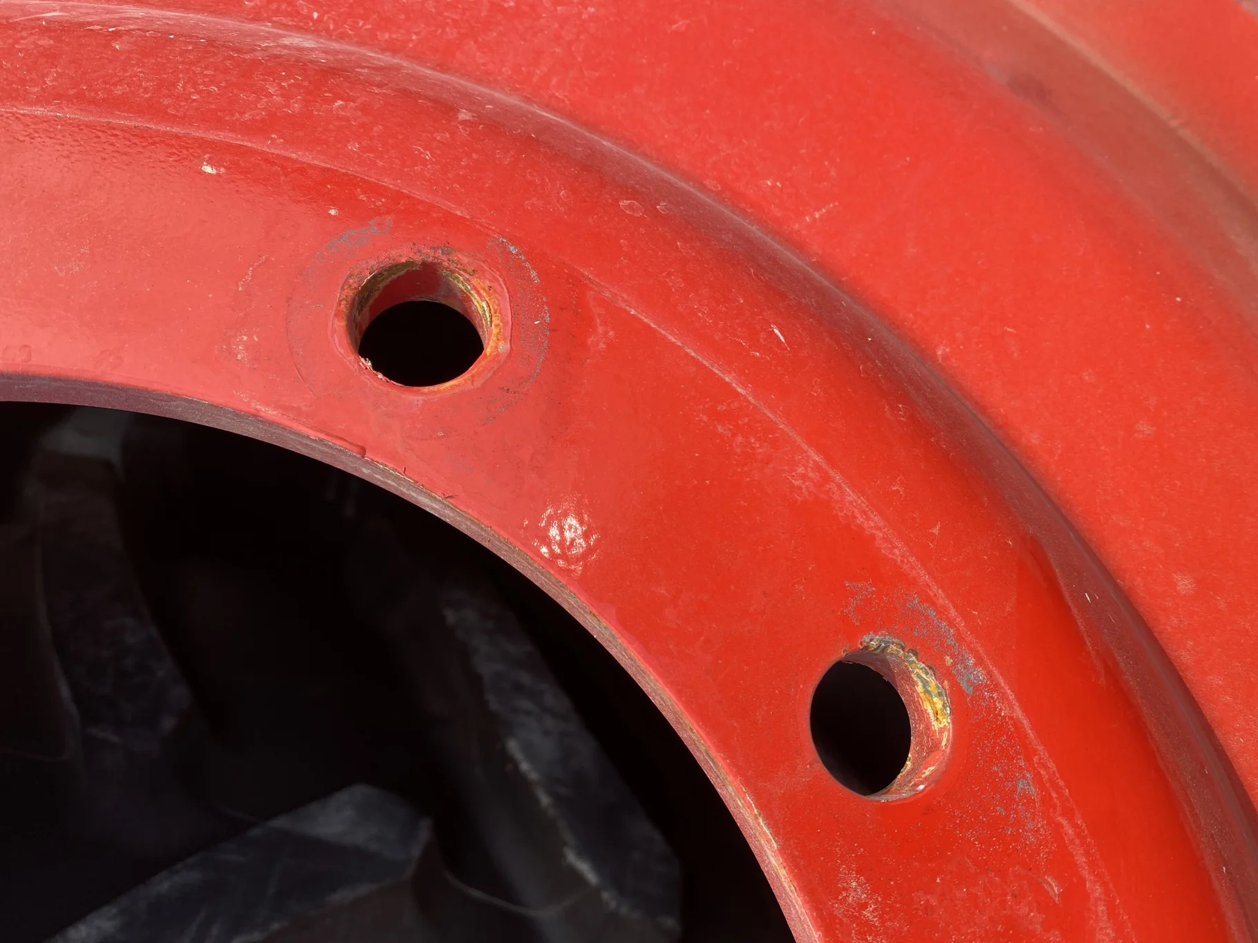 USED 480/80R46 Michelin AgriBib 2 R-1W 158B TL 98% on a 16 X 46  10-13.1875-11.08 Fendt Red Stub Dis image 8