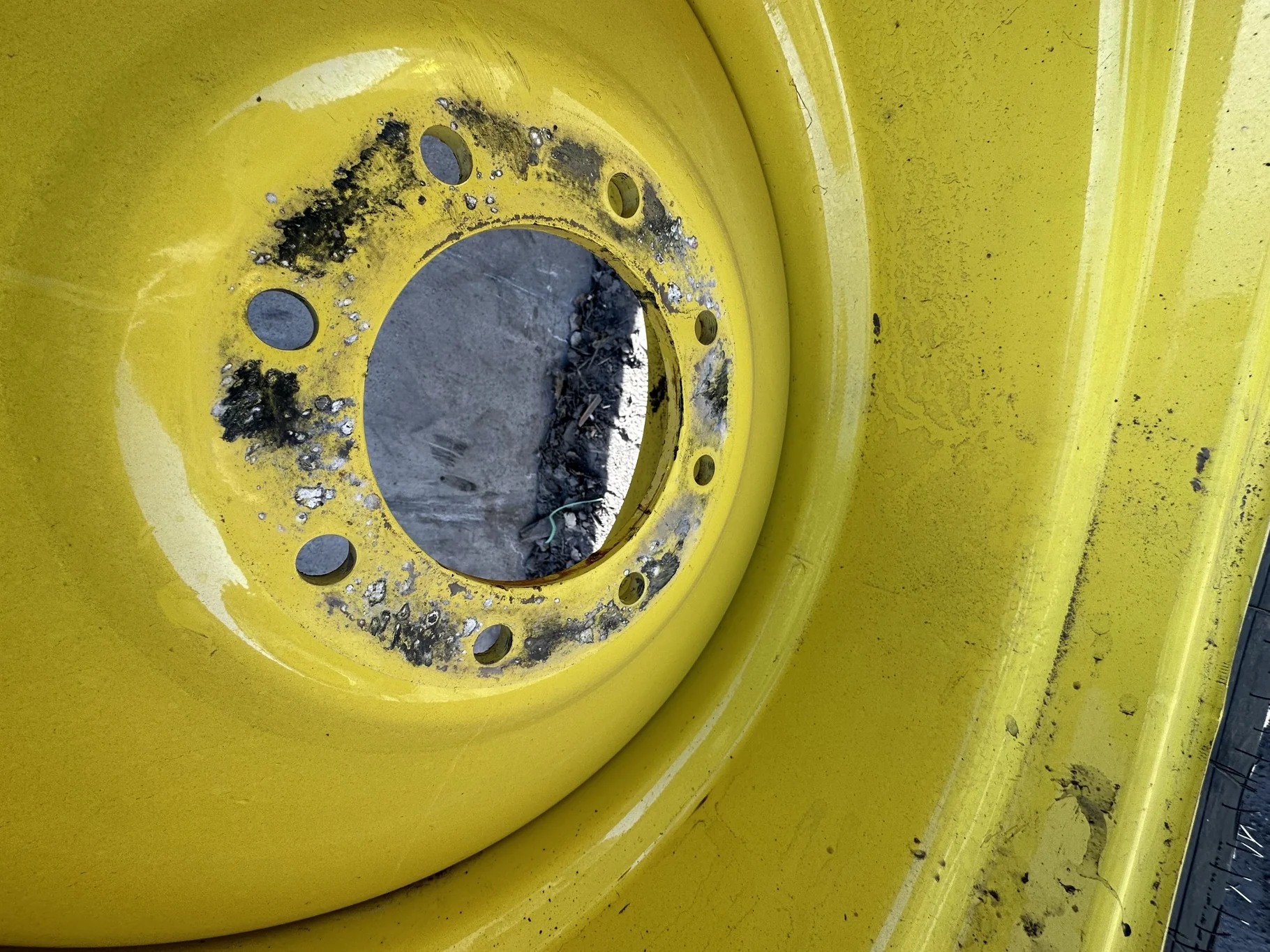 Take-Off 23.1R26 166B Firestone Radial All Traction 23 R-1W On 20 x 26 8-8-6 Combine Yellow Wheel image 3