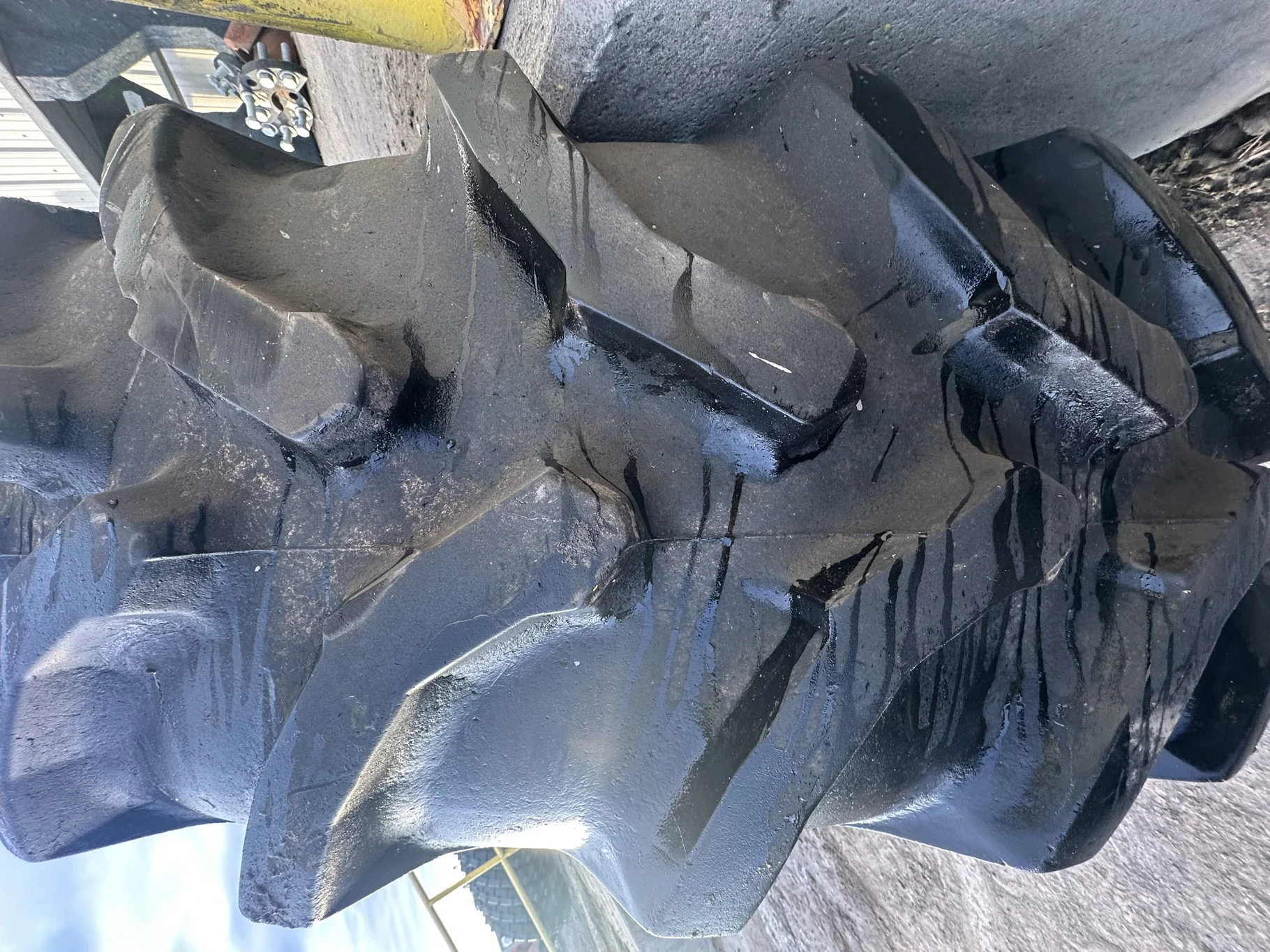 Used 520/85R42 Goodyear Ultra Torque Radial R-1 (157A8) 85% (Lug cuts, stubble) TL on a 18 x 42 JD Y image 4