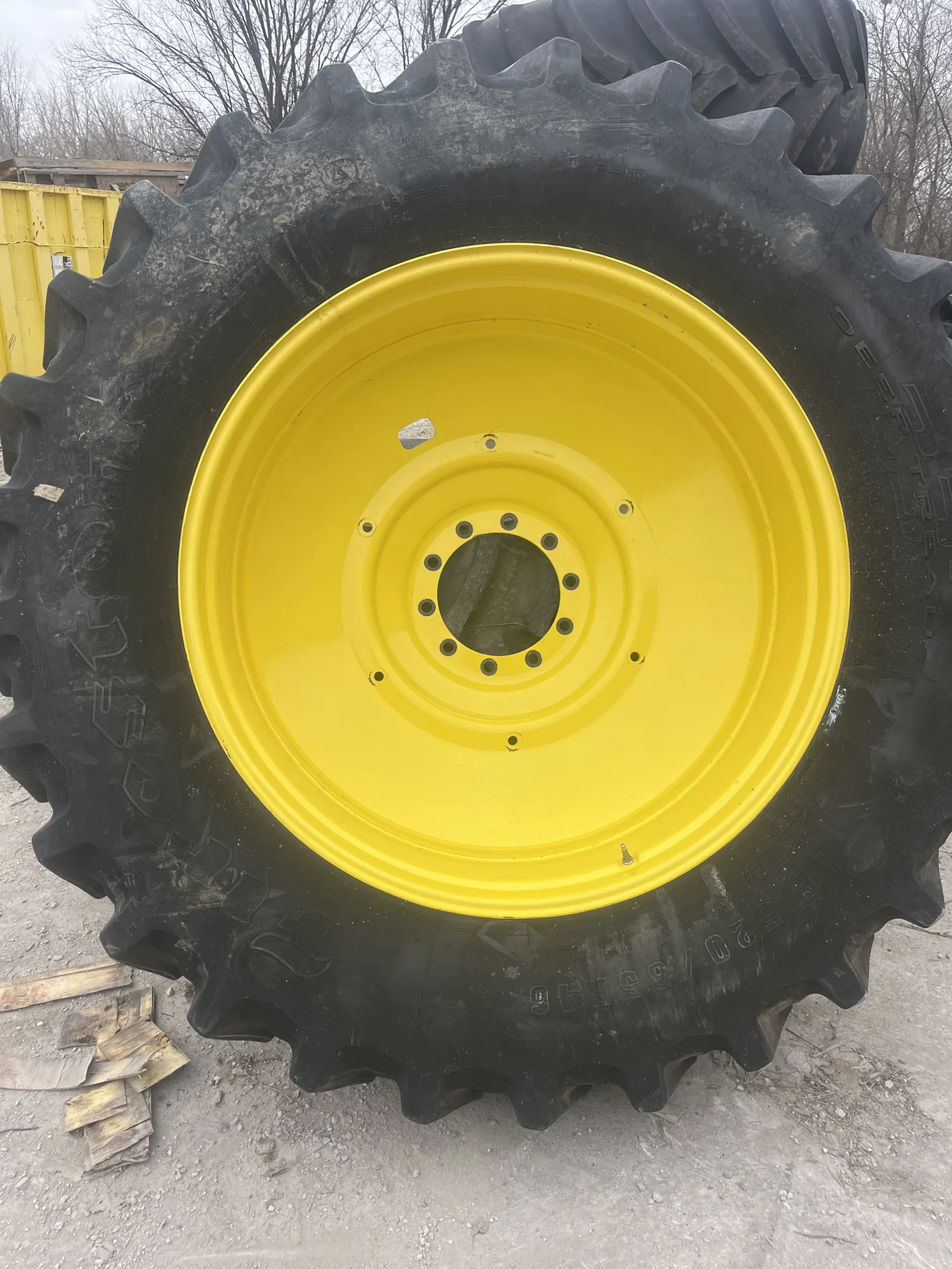 Used VF520/85R46 170B Firestone DT TL R-1W  80-85% On 18 x 46 10-19.19-11.07 0"BS Yellow Dual