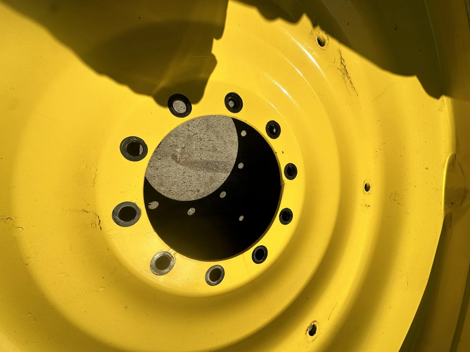 Used 480/80R50 159A8/159B Michelin AgriBib 2 R-1W TL 90% On 15 X 50 10-13.189-11.07 Yellow Wheel image 3