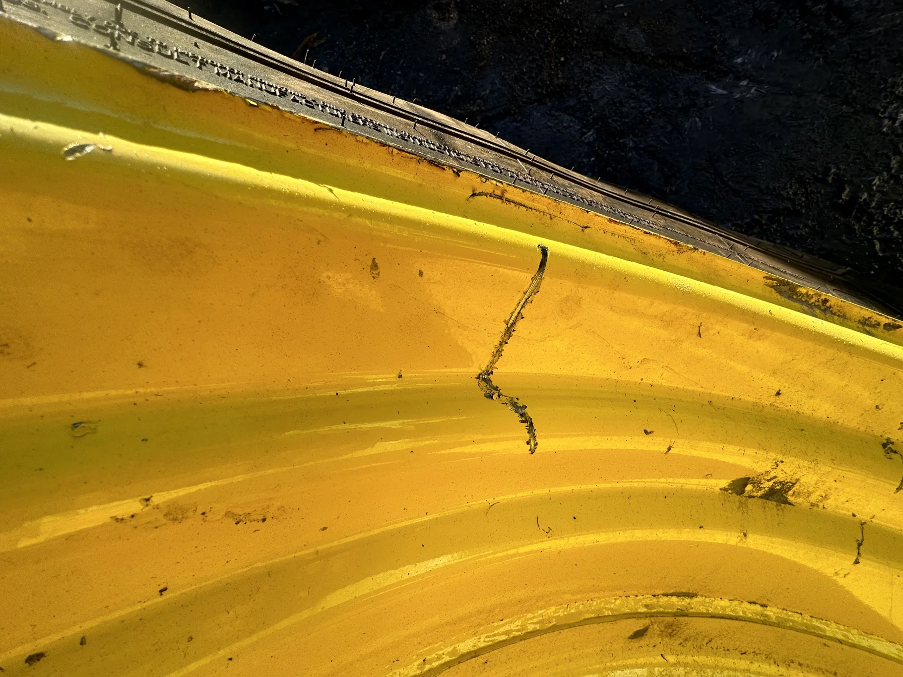 Used 480/80R50 159A8/159B Michelin AgriBib 2 R-1W TL 90% On 15 X 50 12-32.047-30.17 Yellow Wheel image 8