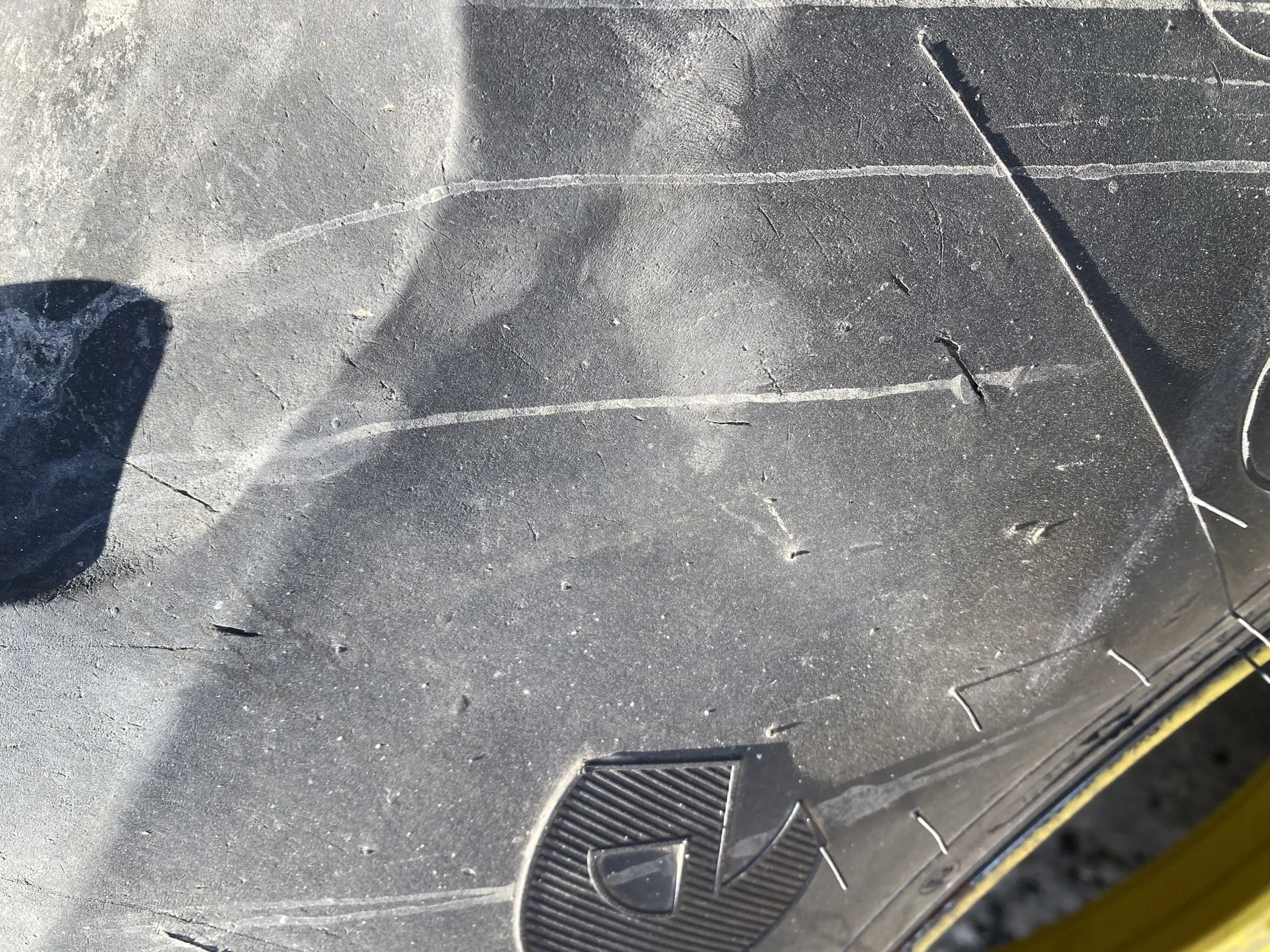 Used VF420/85R34 Firestone RAT DT R-1W 157B TL 90% on 15 X 34 JD Y Waffle 12-19.625 image 8