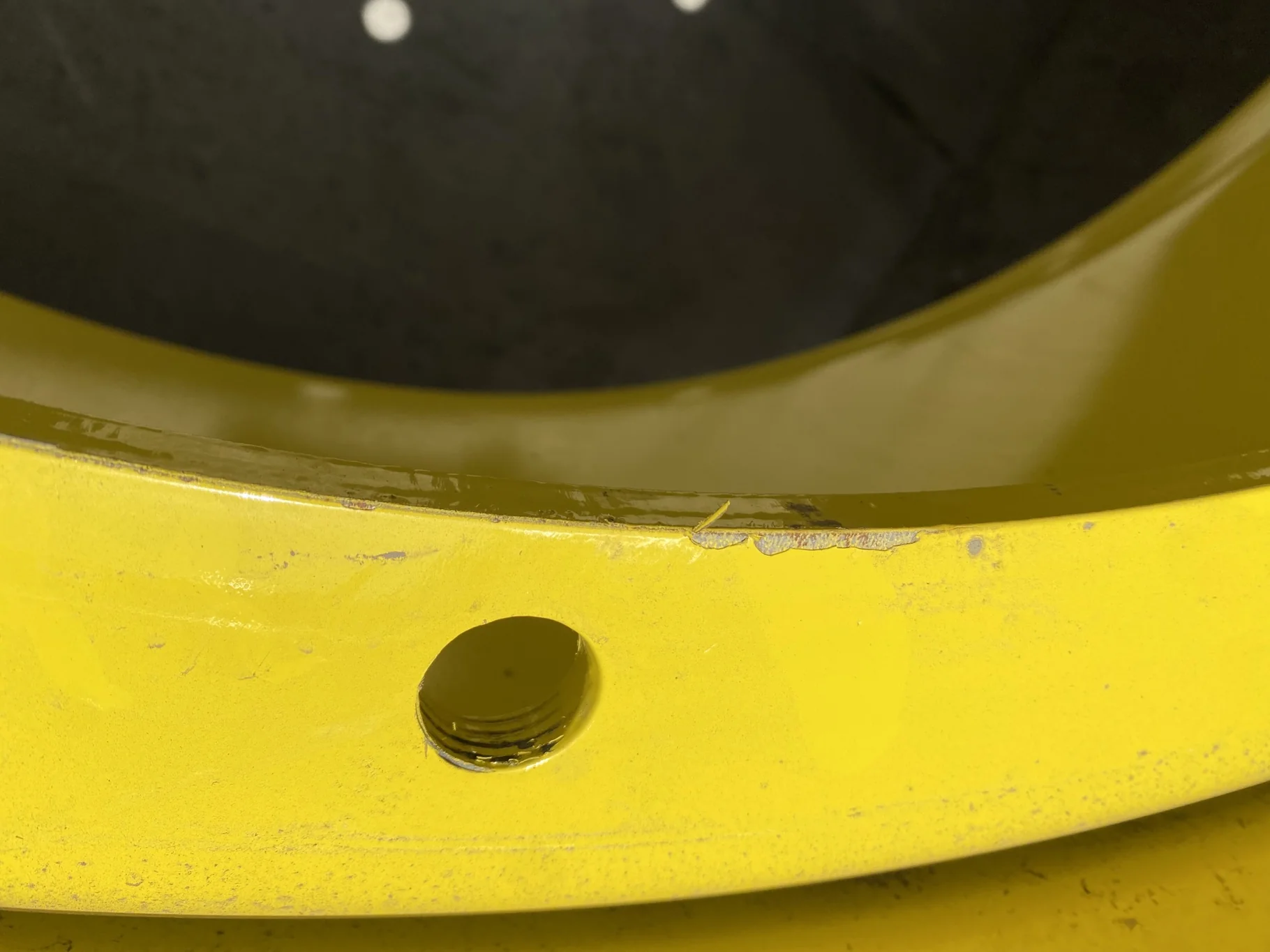 Take-Off 600/65R38 Continental TractorMaster R-1W 153D  TL on a 18 X 38 JD Yellow 12 Bolt (.93 image 8
