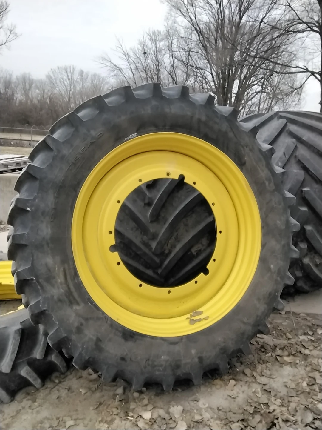 Used 480/80R50 159B Firestone Radial Deep Tread 23 TL R-1W 75-80% On 15 x 50 12-32.047-30.17-2.81