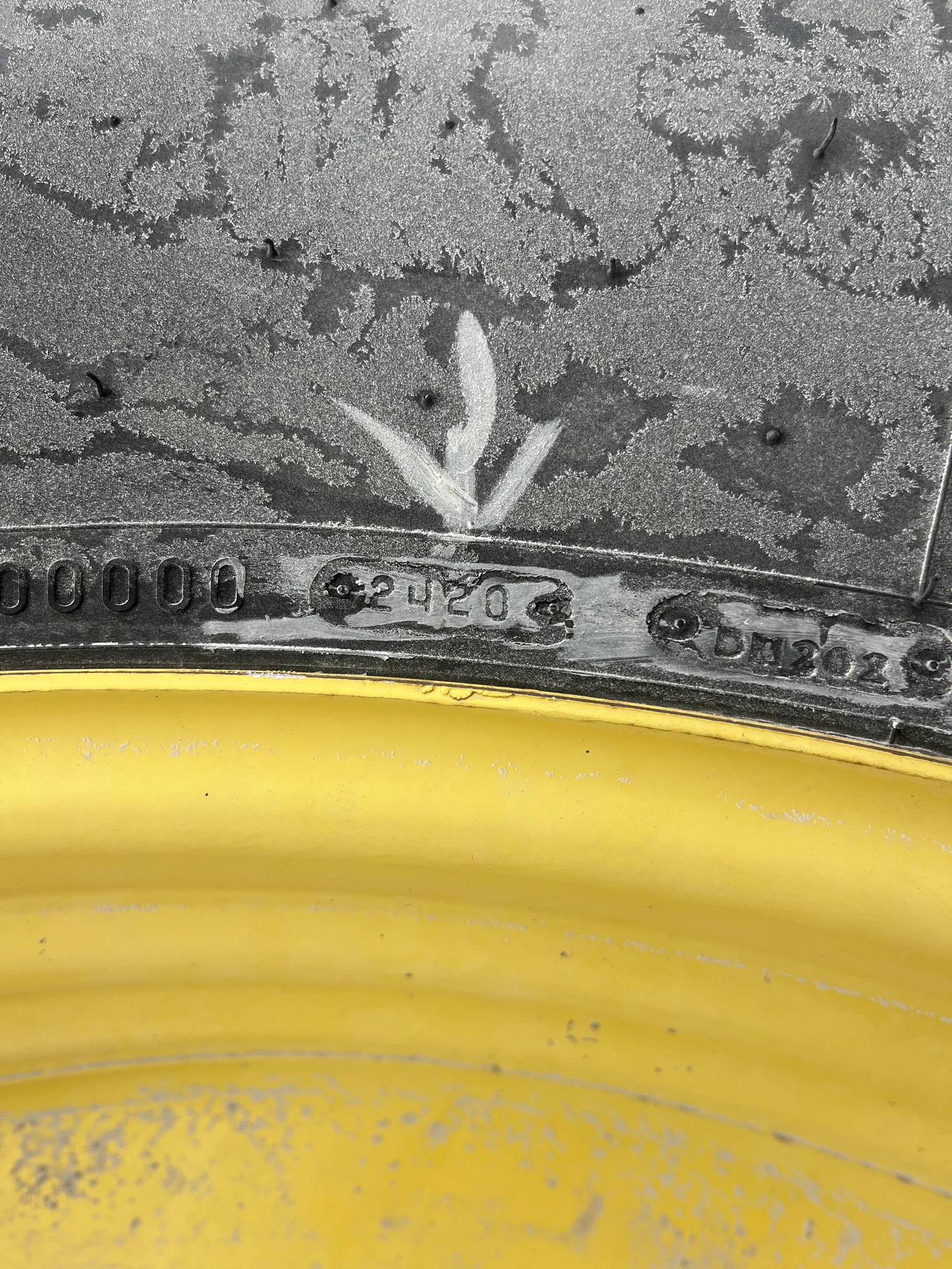 Used 480/80R50 159B Firestone Radial Deep Tread 23 TL R-1W 75-80% On 15 x 50 10-13.19-11.07 Titan image 5