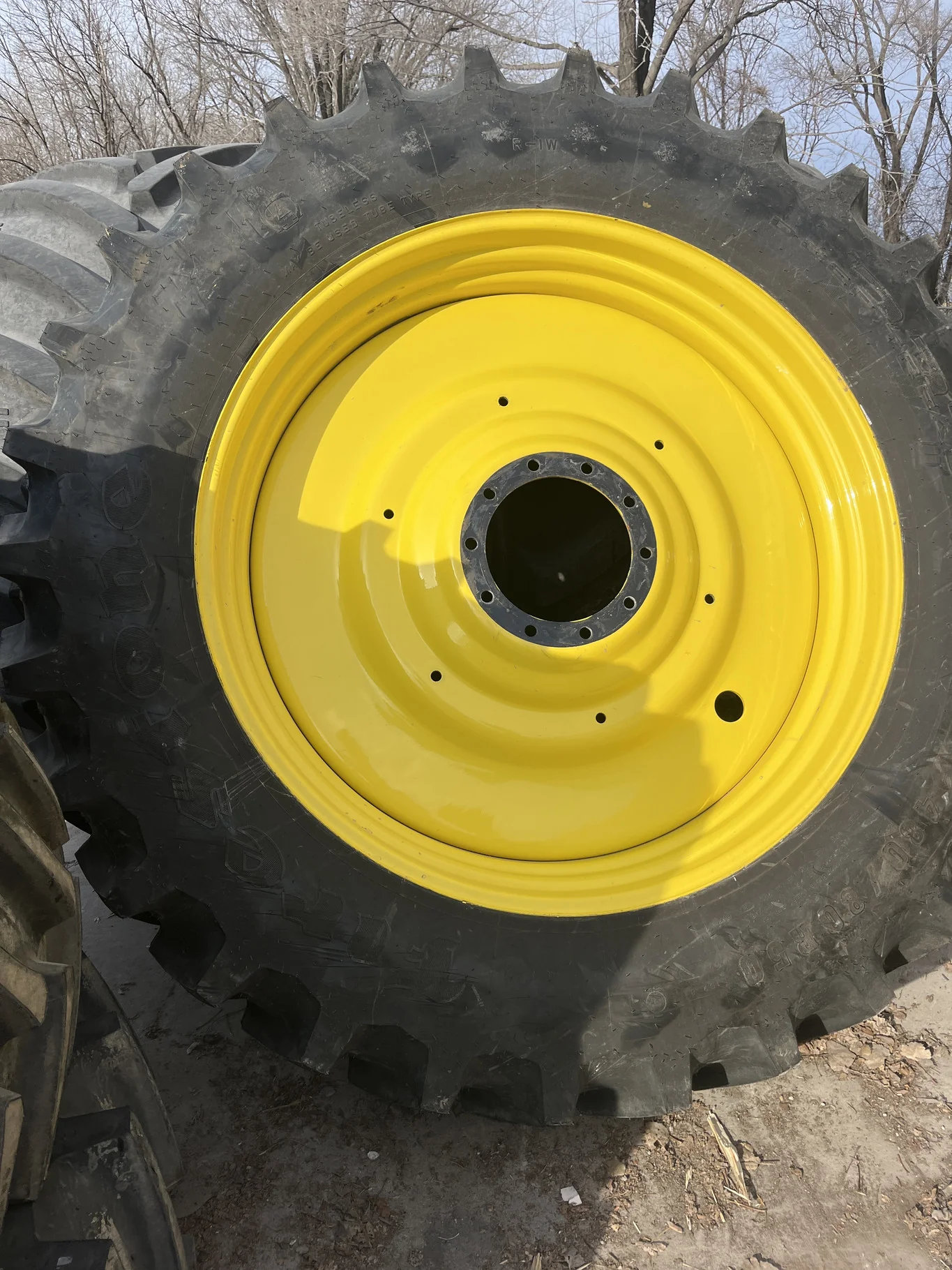 Take-Off 480/80R50 159B Firestone DT TL R-1W 95-100% On 15 x 50 10-13.19-11.07 2"BS Titan YellowDual image 2