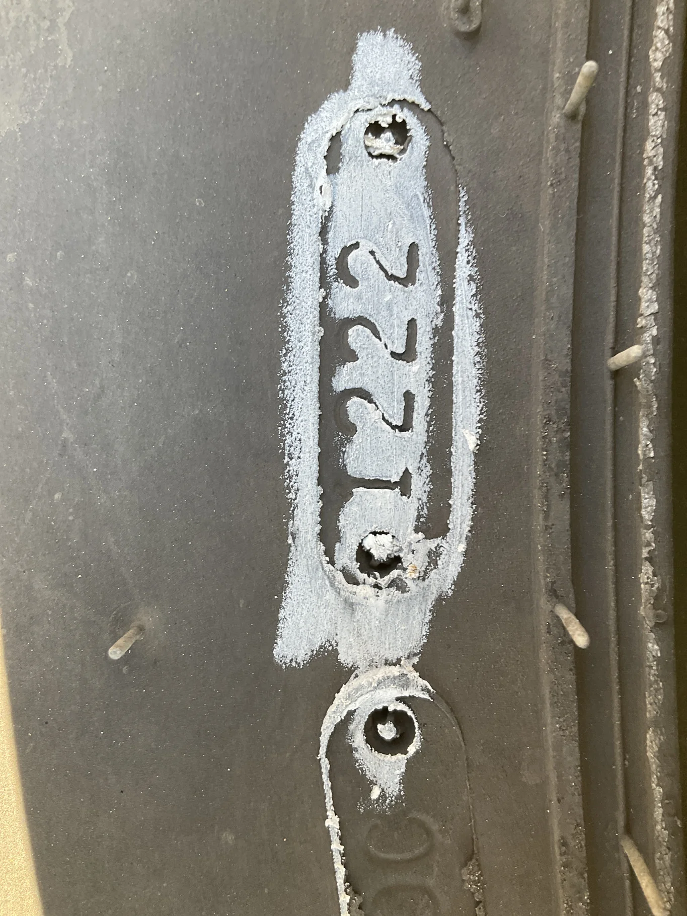 Used 800/70R38 173D Goodyear Optitrac TL R-1W 90-95% On 27 x 38 10-13.19-11.07 25.5"BS Titan Yellow image 3