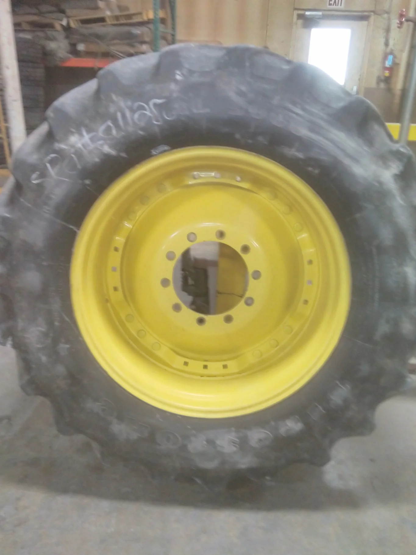 Used 480/70R34 155B Firestone Radial 9000 TL R-1W 45-50% On 18 x 34 10-13.19-11.07 Waffle 3 Bolt