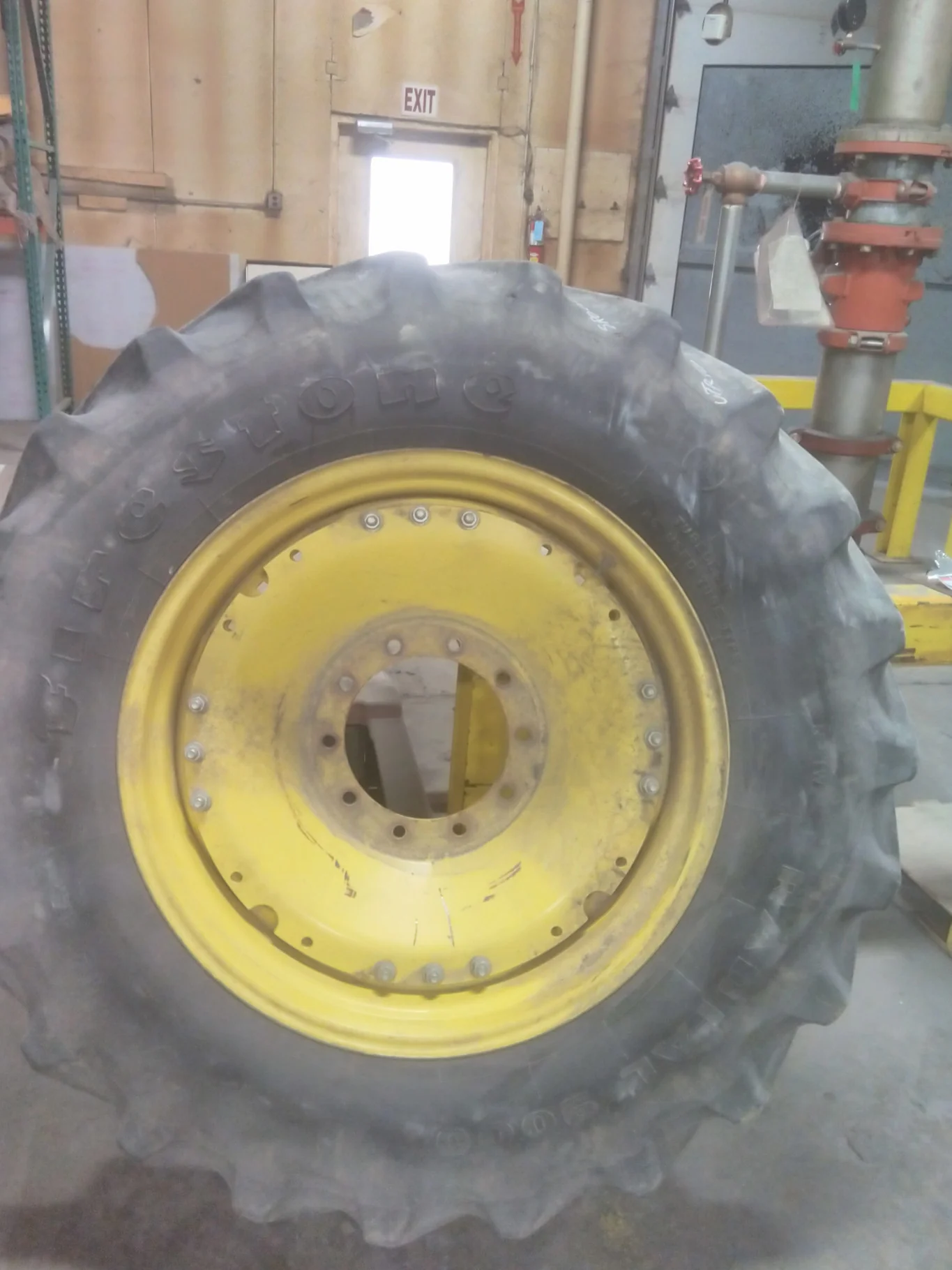 Used 480/70R34 155B Firestone Radial 9000 TL R-1W 45-50% On 18 x 34 10-13.19-11.07 Waffle 3 Bolt image 2