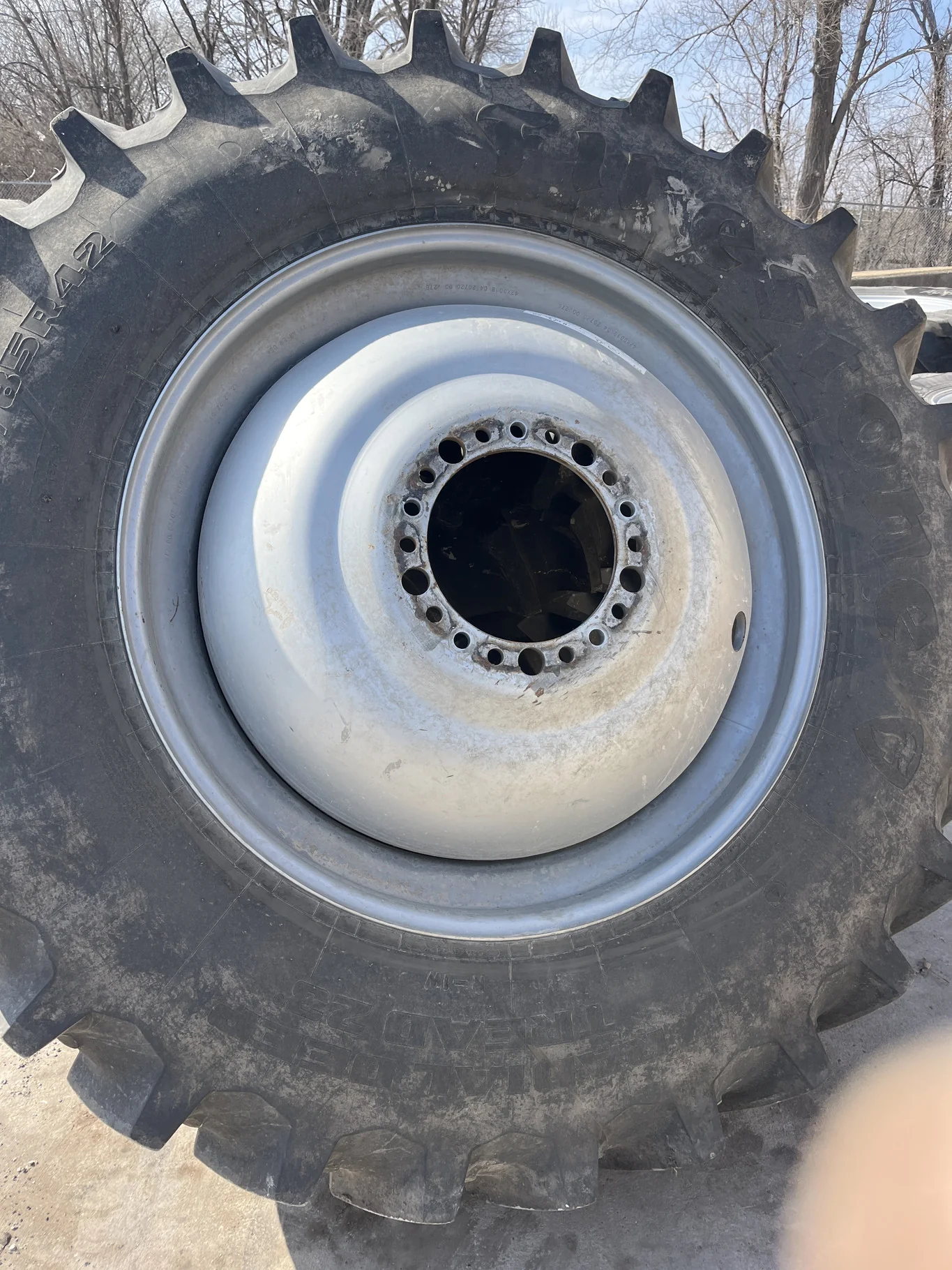 Used 520/85R42 157B Firestone Radial DT23 TL R-1W 85-90% On 18 x 42 20-13.19-11.07 -4"BS Titan