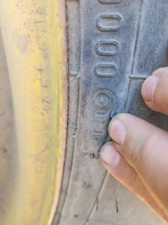 Used 580/85R42 Firestone DT 80% on 18 x 42 10 Bolt JD Inside Dolly Dual image 10