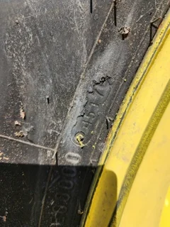 Used 580/85R42 Firestone DT 80% on 18 x 42 10 Bold JD Outside Dolly Dual image 11
