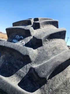 Used 580/85R42 Firestone DT 80% on 18 x 42 10 Bold JD Outside Dolly Dual image 4