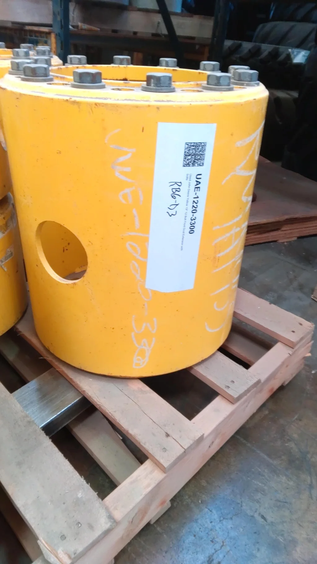 Used 19" Extension John Deere Yellow 12 Bolt Front Dual with bolts