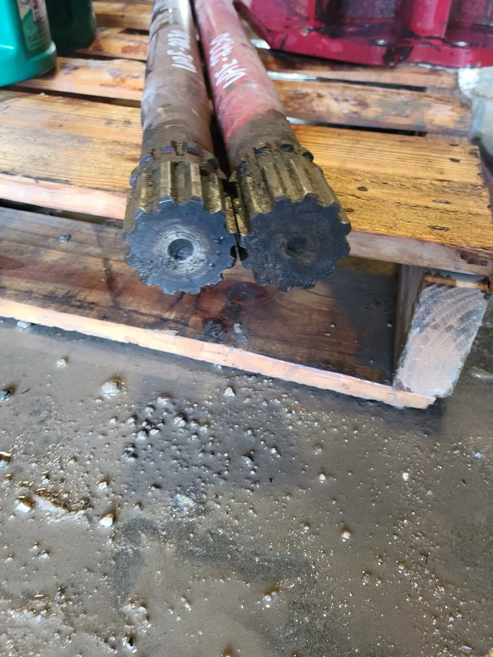 Used 12" Combine Frame Extension Kit w/ Hardware and Ladder Extensions. 12 Spline. 41" Drive Shaft. image 3