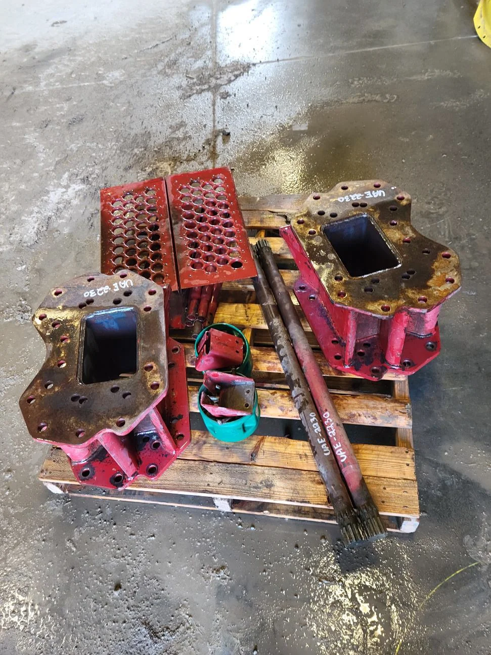 Used 12" Combine Frame Extension Kit w/ Hardware and Ladder Extensions. 12 Spline. 41" Drive Shaft. image 4