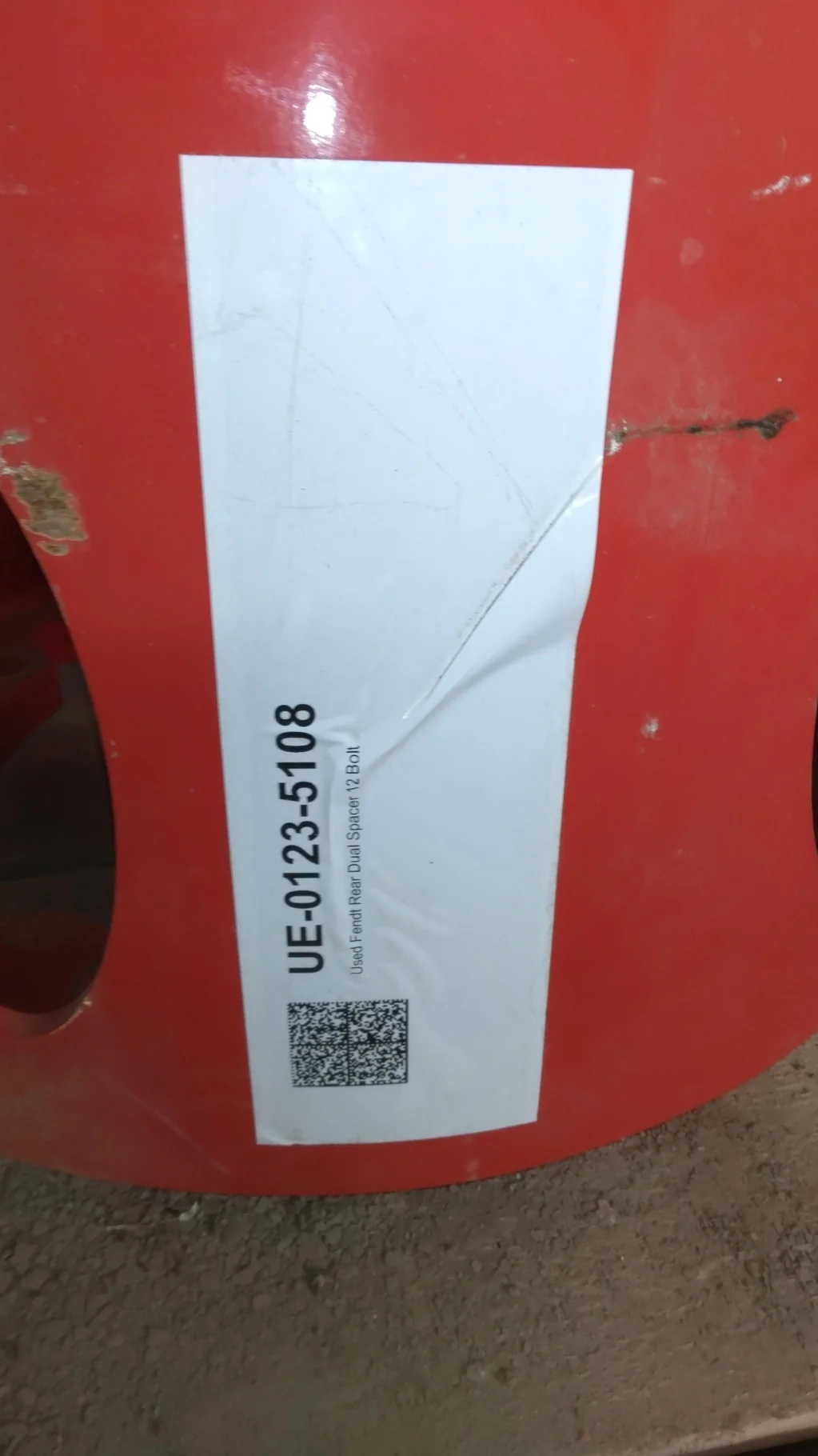 Used Spacer Fendt Rear Dual 12 Bolt