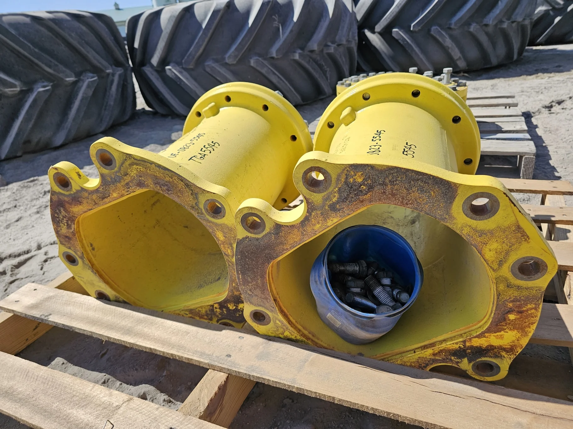 Used 20" Extension Large 12 Bolt OE Front Dual (Missing donut piece) image 2
