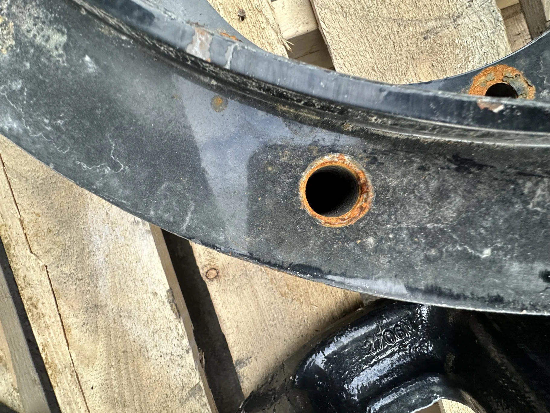 Take-Off 15.50" Extension OEM Black 12-Bolt Hub (FONT) w/Hardware image 7