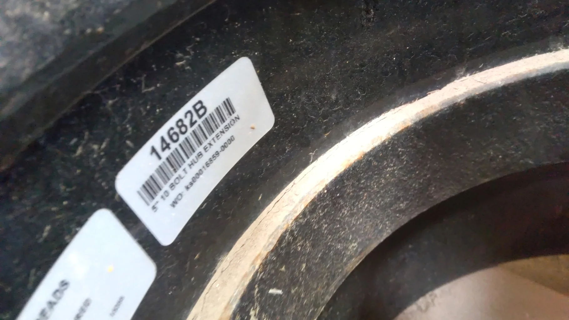 Used 5" Extension Hub (10-13.189-11.07) W/Hdw for Agco OE Hub/  _x000D_ image 3