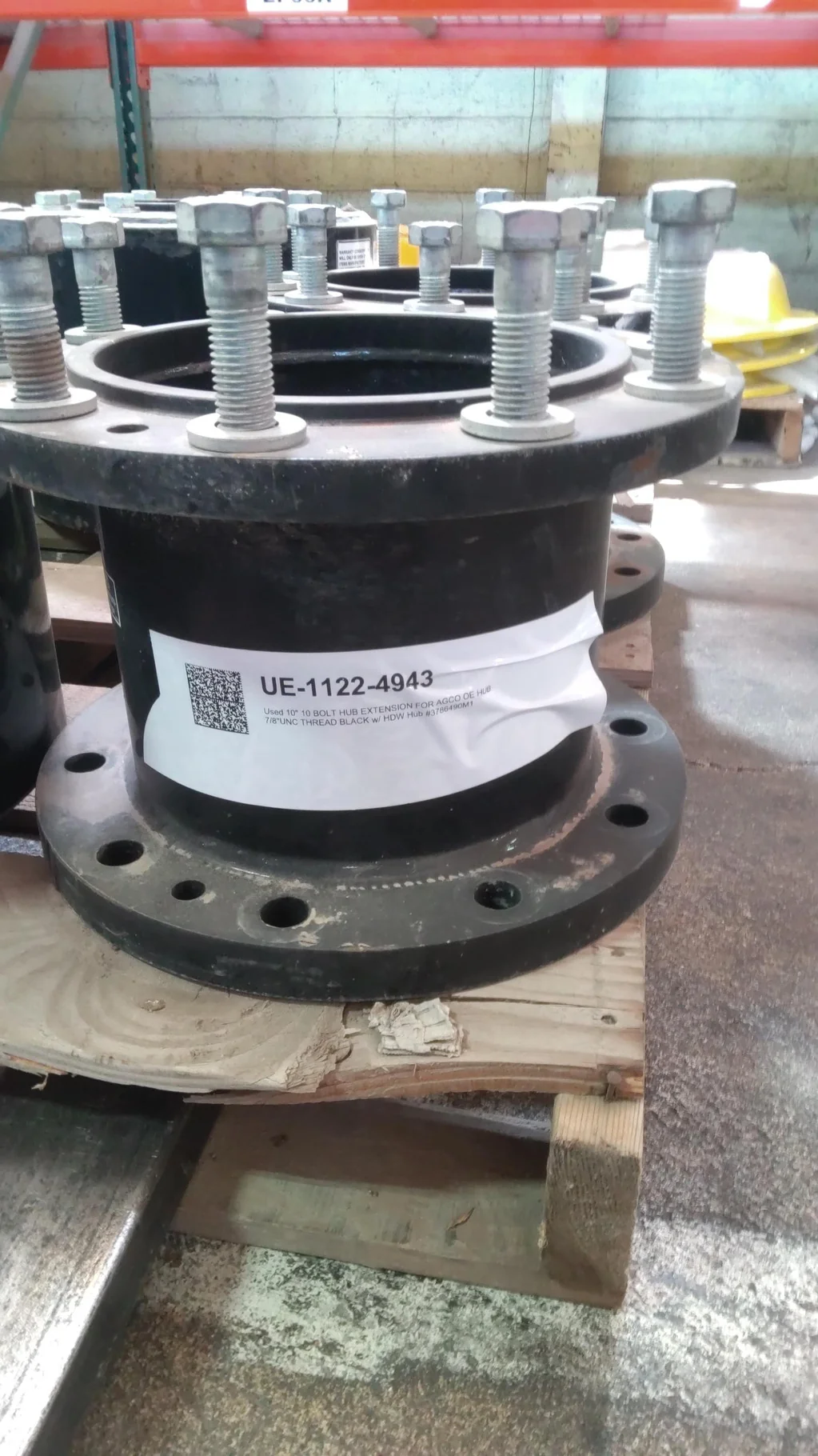 Used 5" Extension Hub Black 10 Bolt 1 Bolt Is Missing Out Of The Hardware