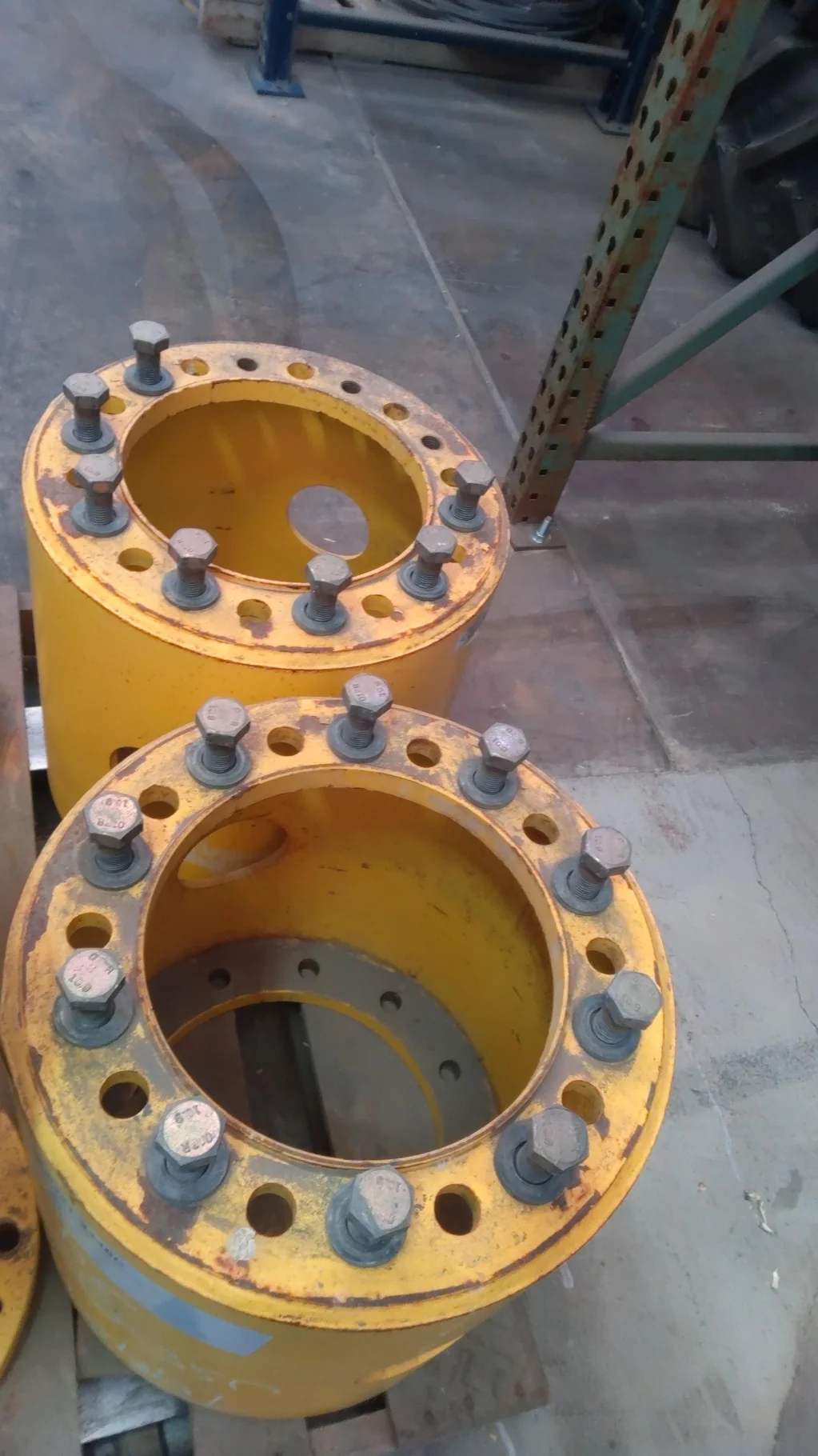 Used Extension John Deere Yellow Sprayer (scratched, rust showing on bolt holes) image 3
