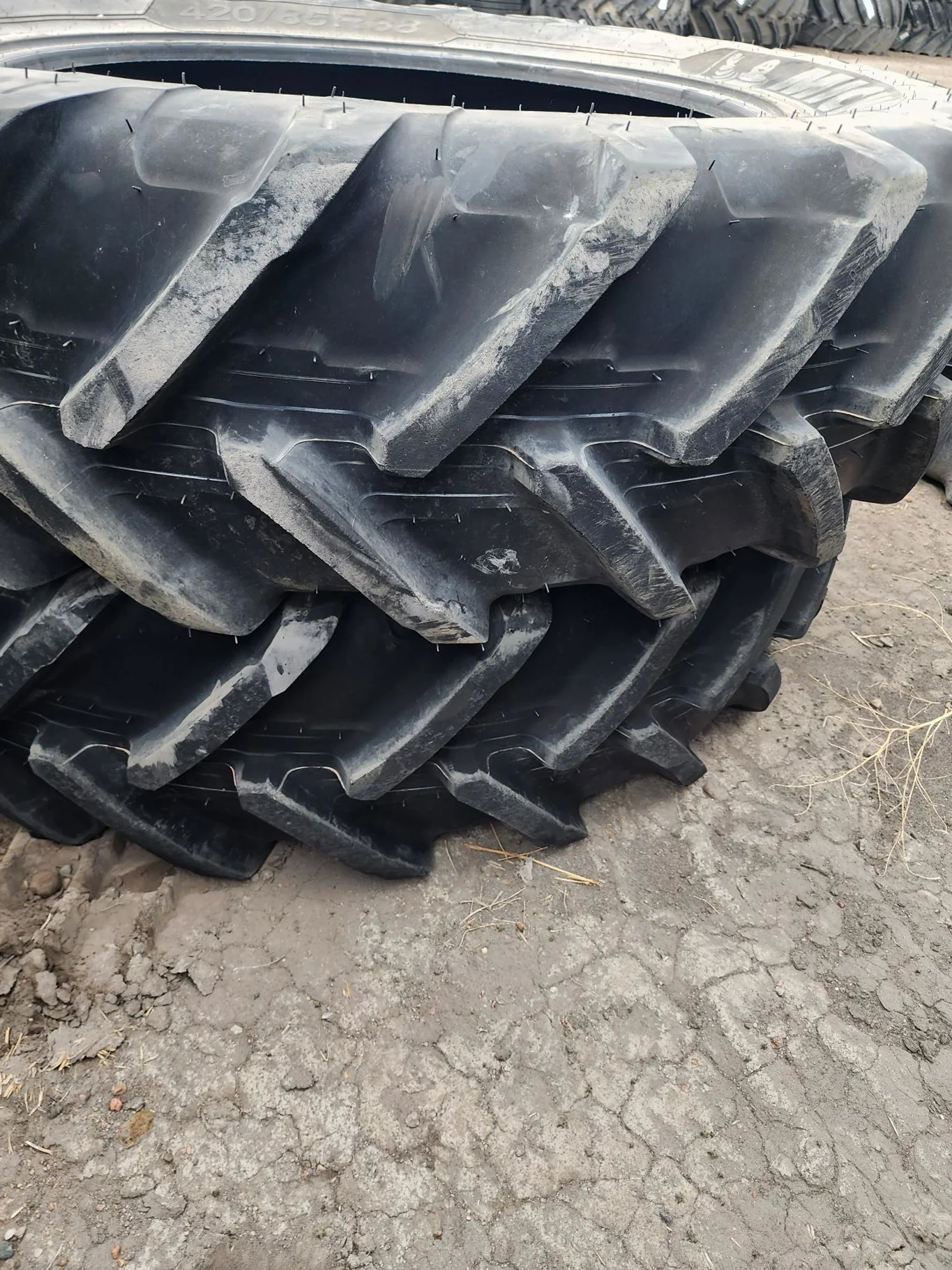 Used 420/85R38 Michelin AgriBib ll  R-1W (147A8/147B) TL  85% (Lug Stubble) image 10
